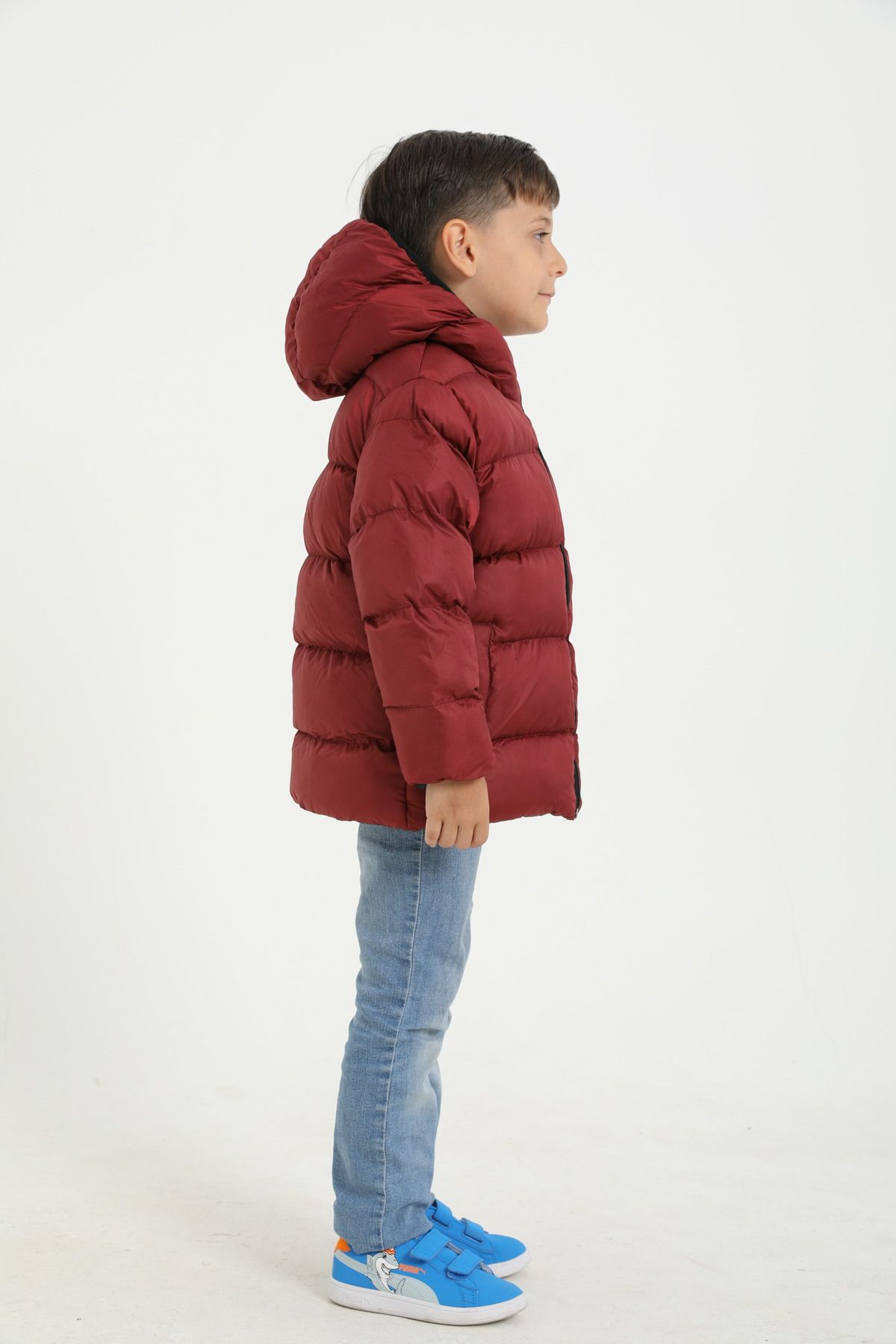 Boys best sale burgundy coat