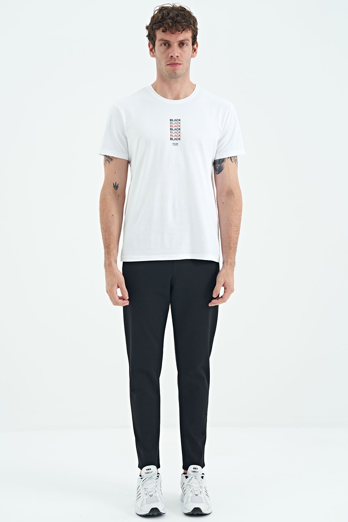 Mens zipped deals tracksuit bottoms