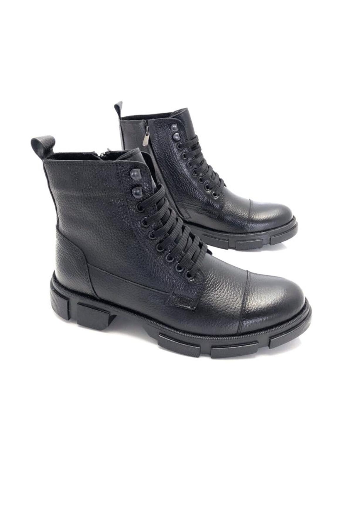 بوت مردانه مشکی Derilax | DRXPOSTAL اورجینال - تصویر 4