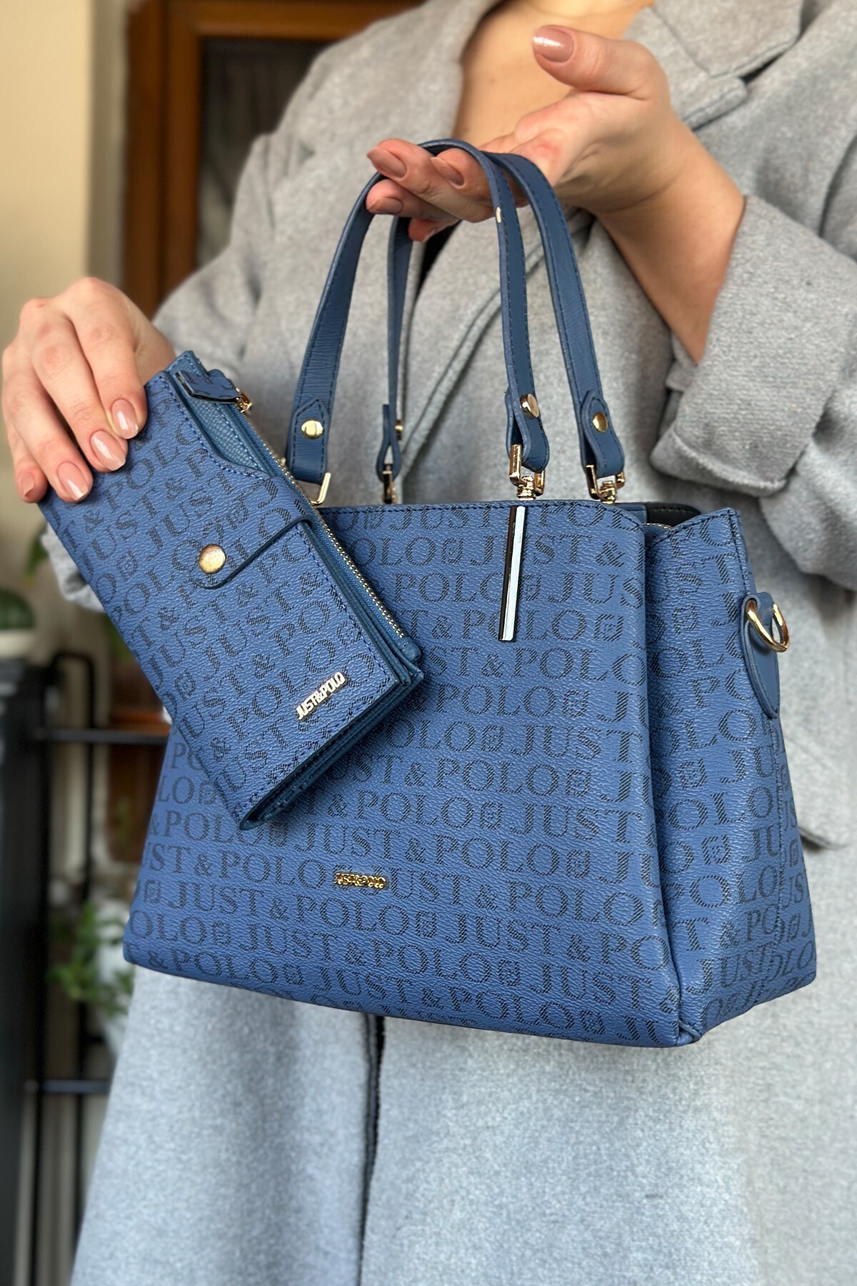 S4 Medium Casual 5 Compartment Classic Model Women's Shoulder Bag 2120 navy blue outfit