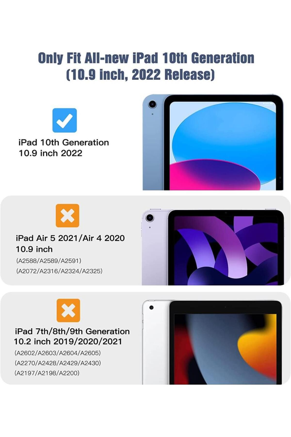 Étui en cuir PU pour tablette Apple iPad 10 10.9 2022 10e génération A2696  A2757 A2777, support magnétique à trois volets, Smart Cover - AliExpress