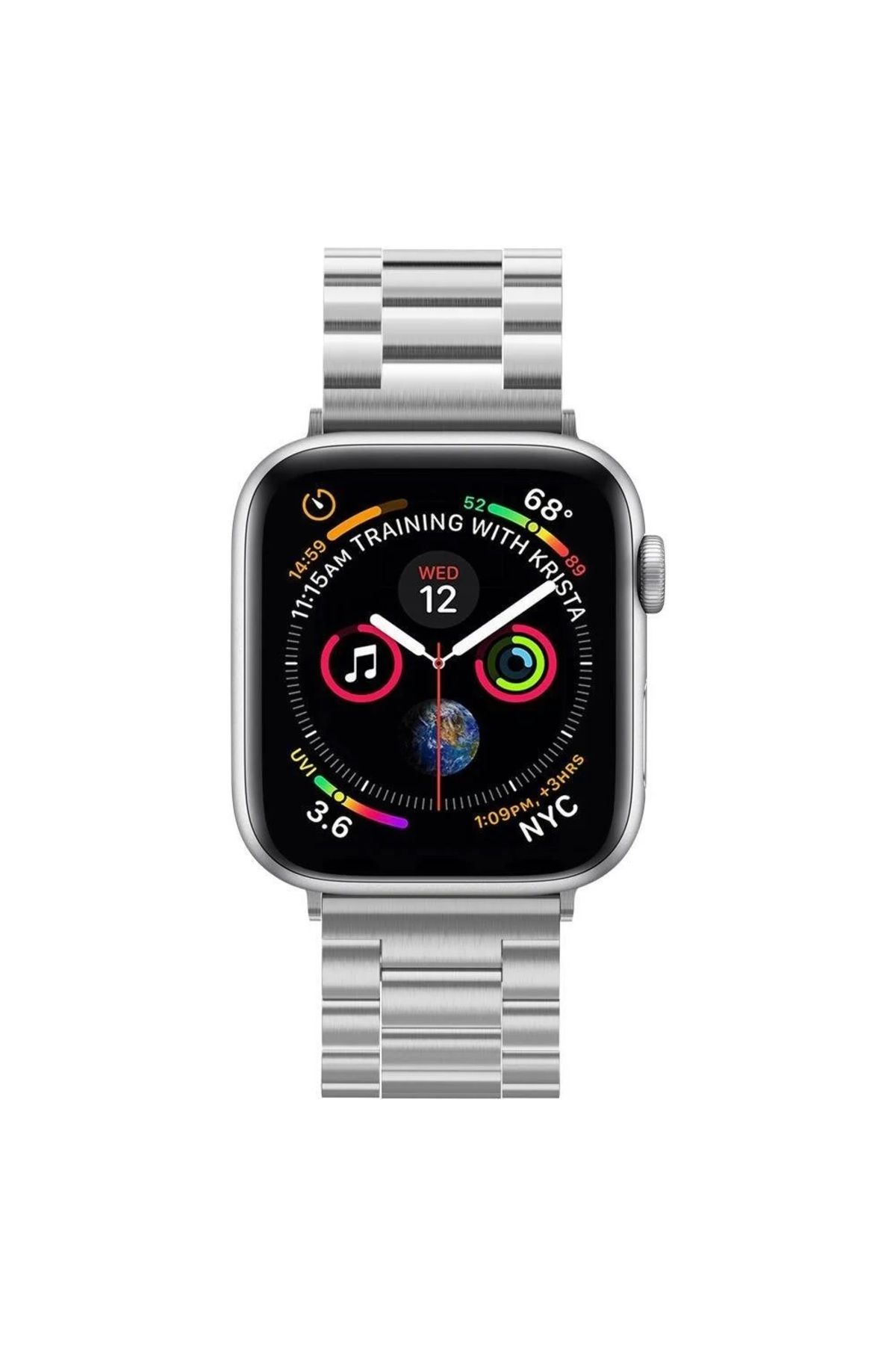 Apple Watch Uyumlu Modern Fit Loop Metal Kordon