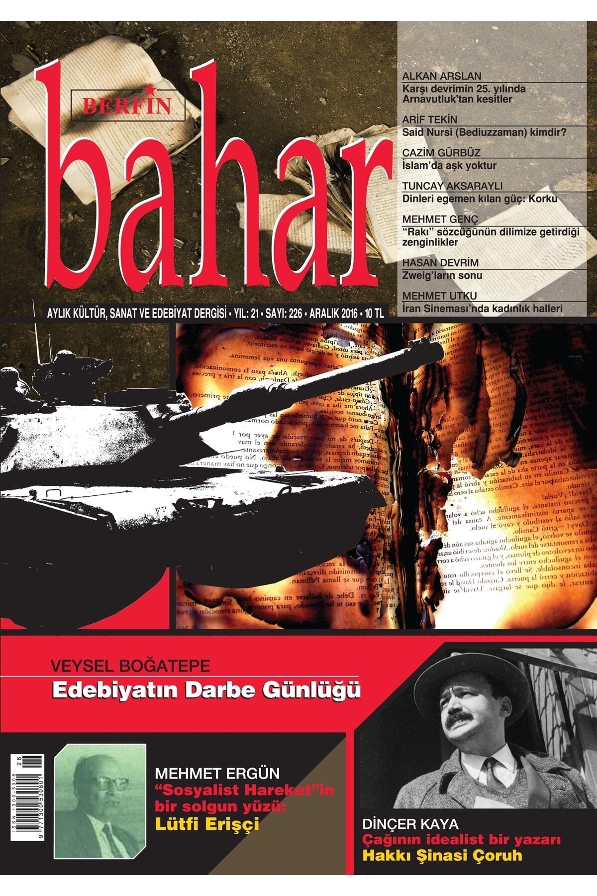 Berfin Bahar Aylık Kültür Sanat Ve Edebiyat Dergisi 2