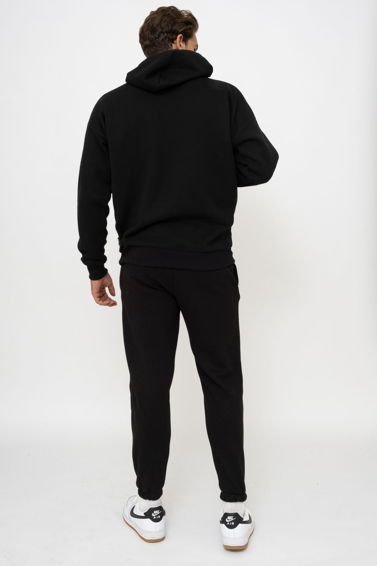 warn Hanorac Negru Unisex Cu Glugă, Fără Imprimeu Masculin - XL