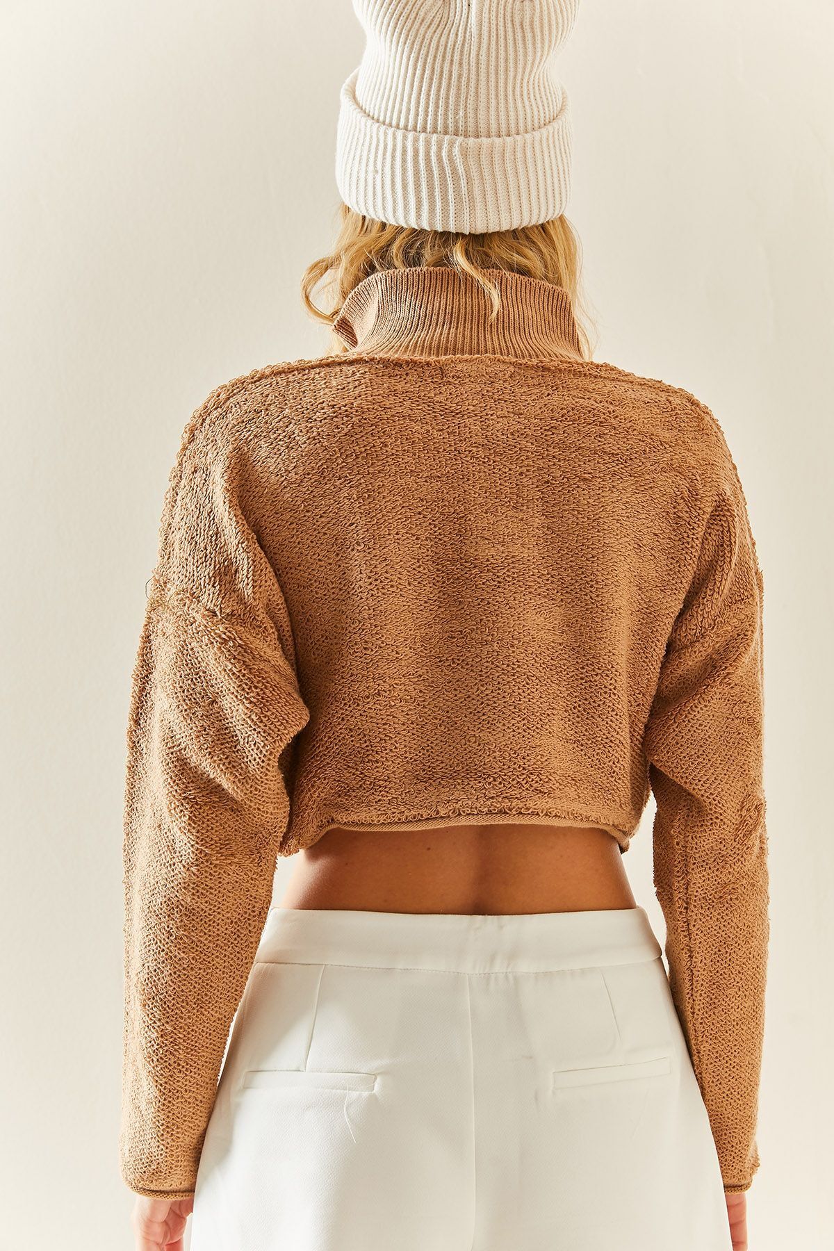 Teddy crop sweater hot sale