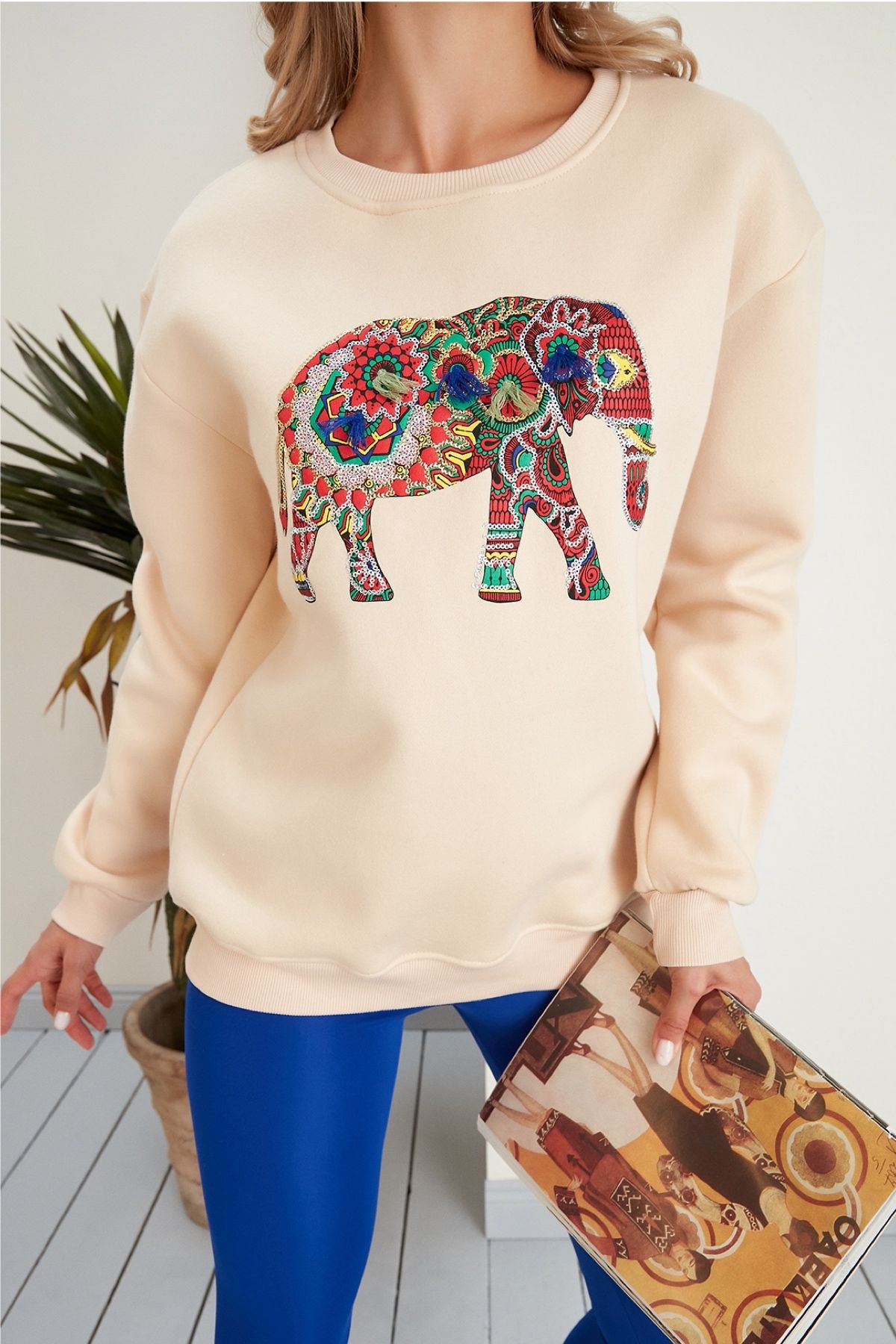 Riot society elephant shop sweatshirt