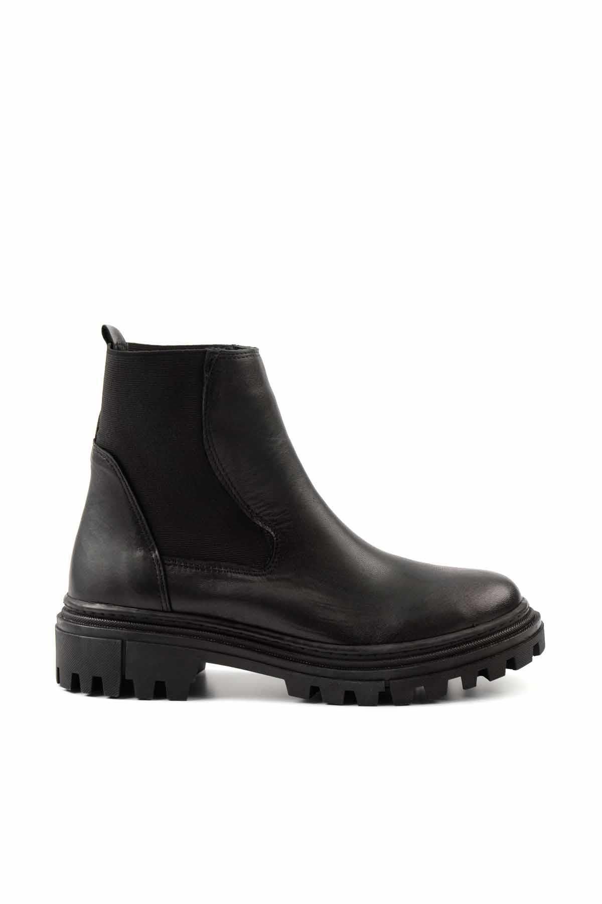 Bambi Ankle Boots Black Block Trendyol