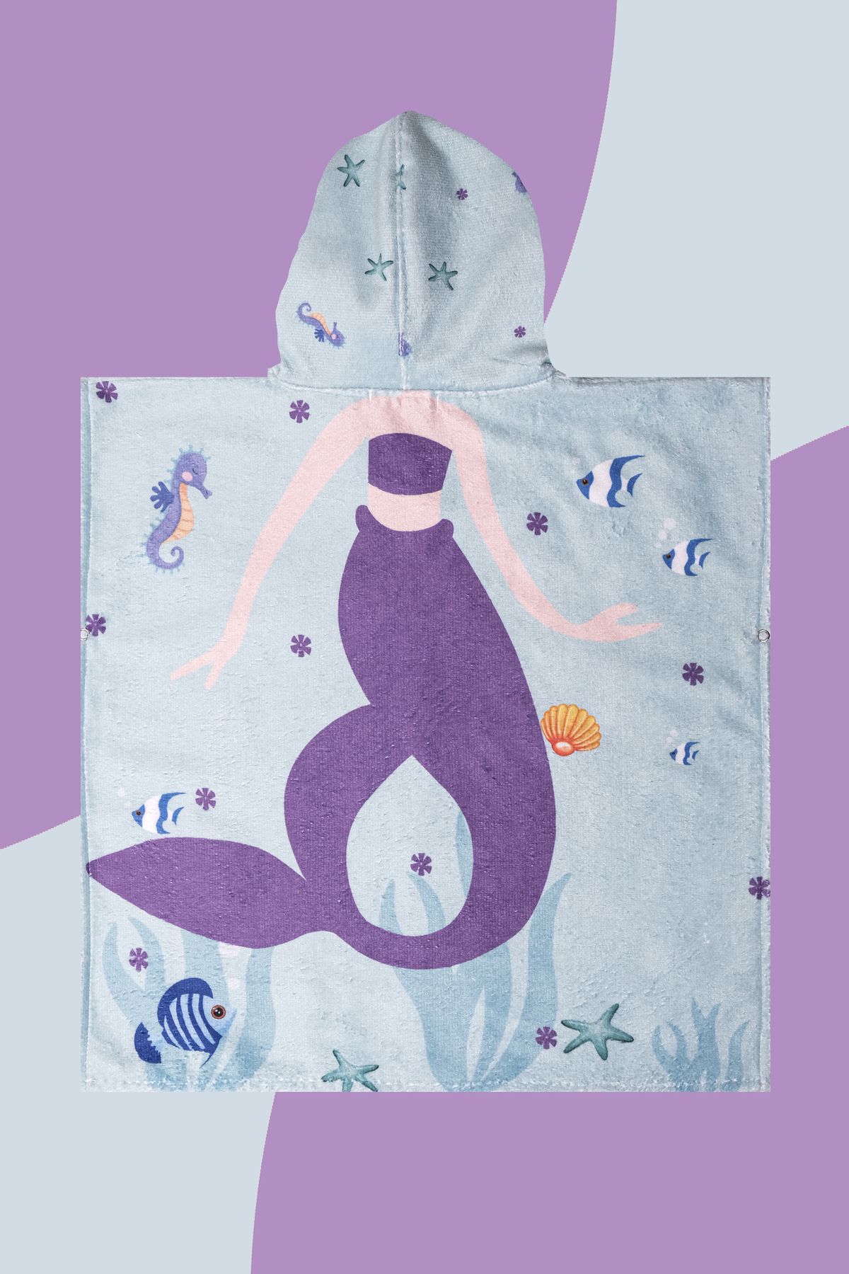 Mermaid shop poncho towel