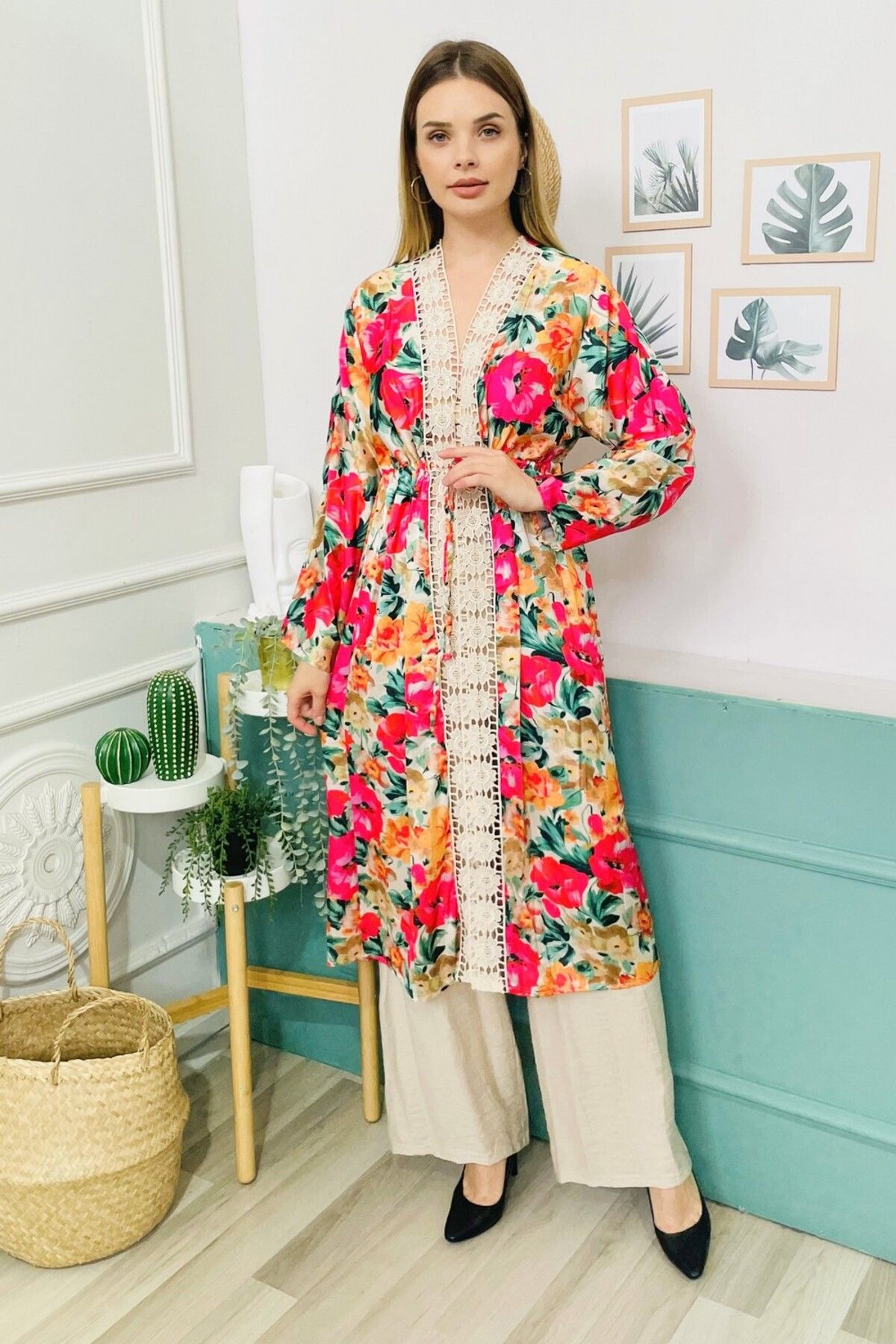 Satin deals kimono cardigan
