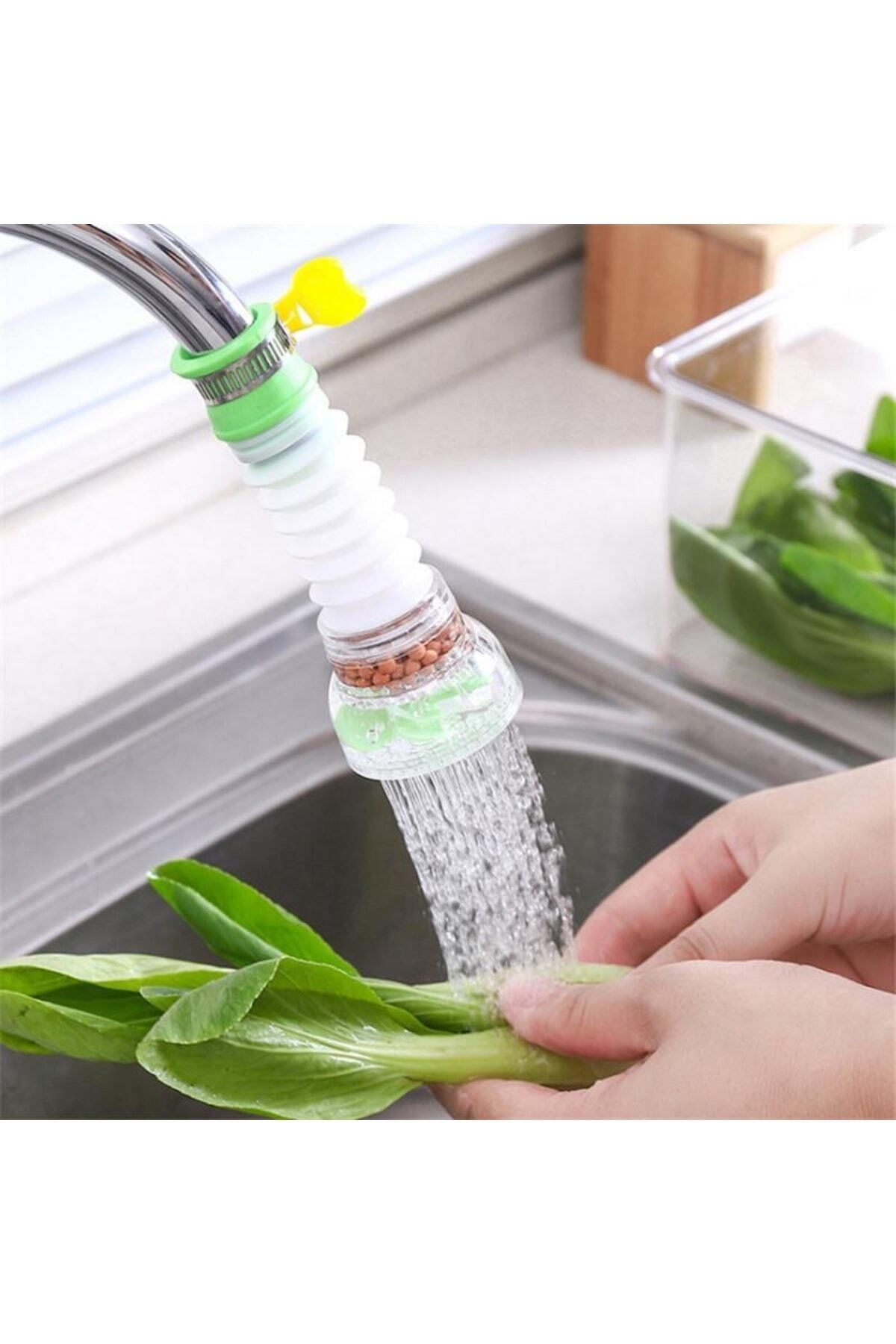 RENA DESIGN-Water Saving Propeller Faucet Spout Practical and Useful Plastic Colorful Movable Head 360 Degrees 3