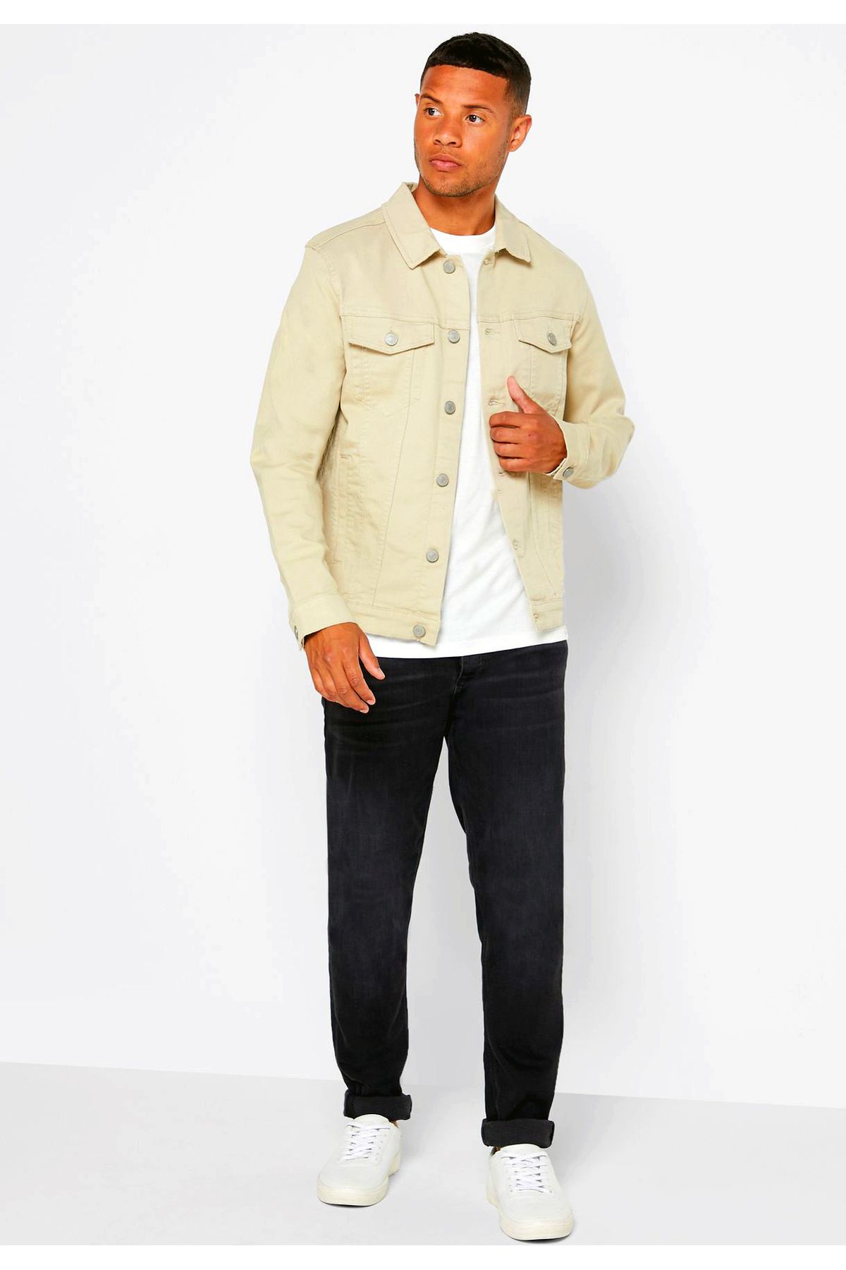 Denim beige jacket online