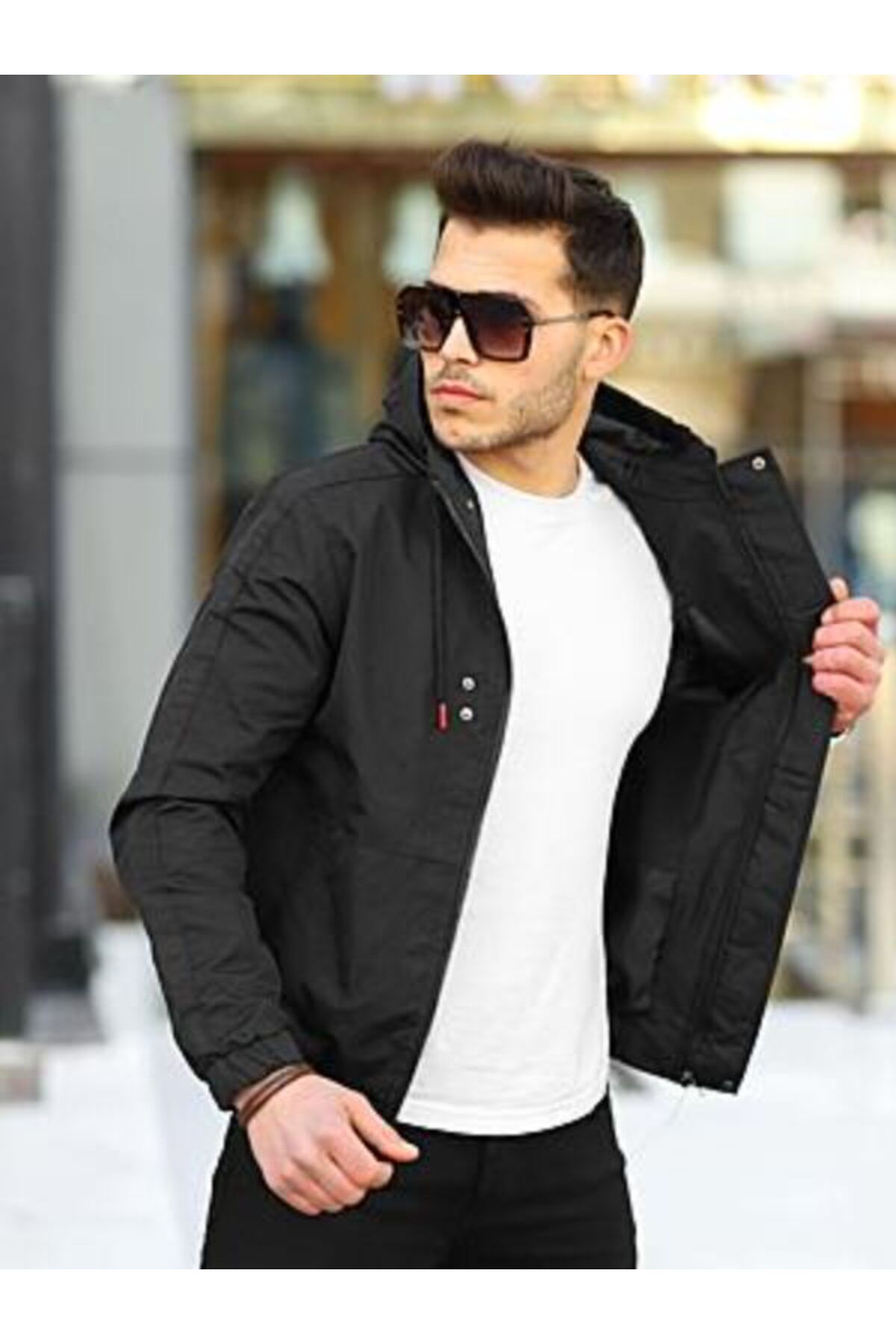 highlevel  Mevsimlik Mont Su ve Rüzgar Geçirmez S-Siyah - Görsel 2