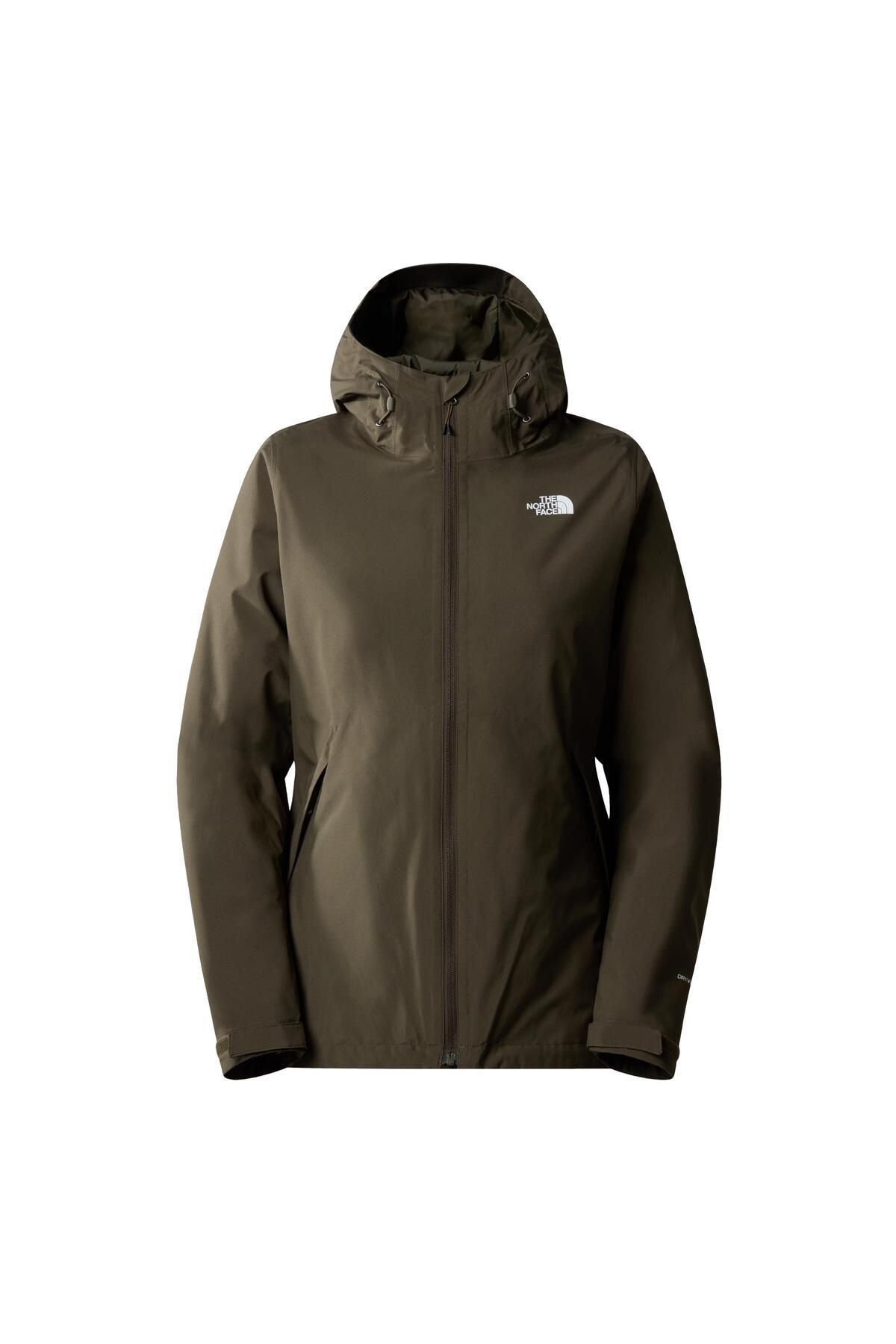 Green and black north face coat on sale