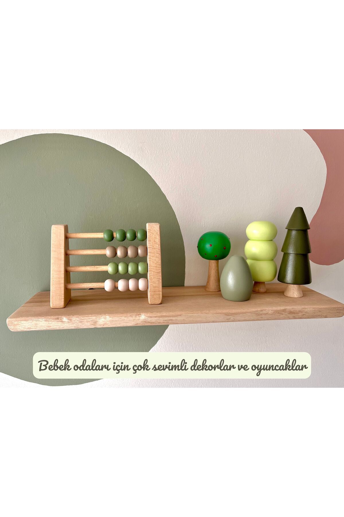 DORU Doğal Sağlıklı Ahşap Oyuncak Montessori Abaküs Analitik Zeka Matematik Çocuk Bebek Odası Dekor fotoğrafı 3 (önizleme)