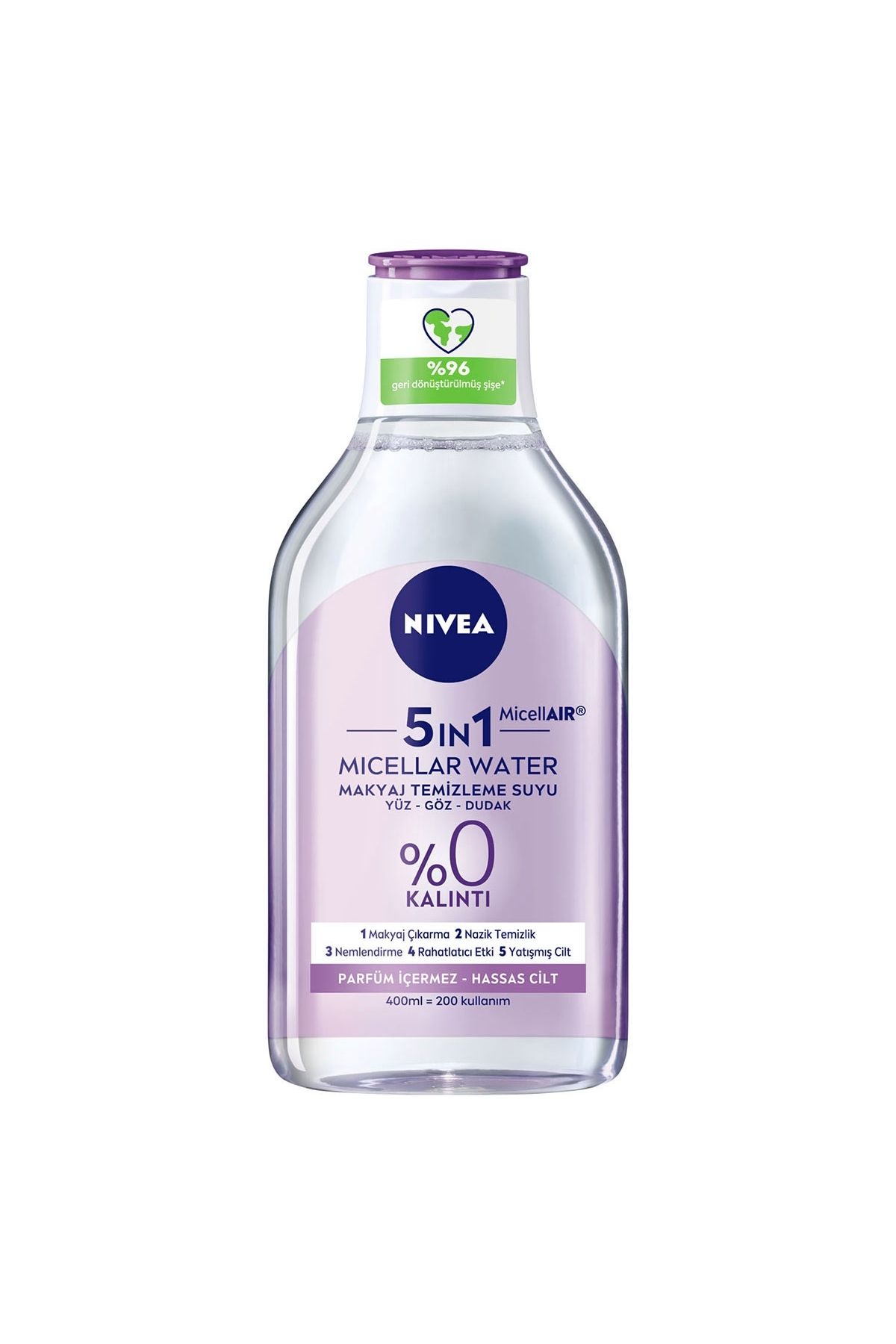 NIVEA آب پاک کننده آرایش میسلر برای پوست حساس 400 میلی لیتر