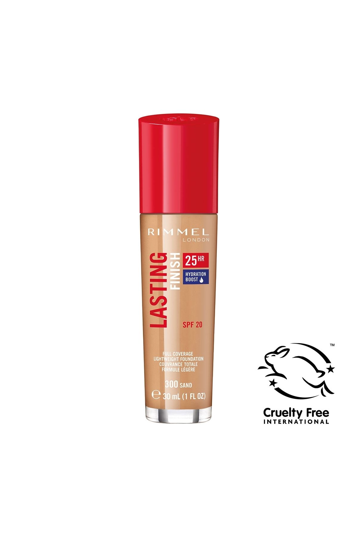 کرم پودر قهوهای بنیاد طولانی ماندگار ماسه 300 Rimmel London