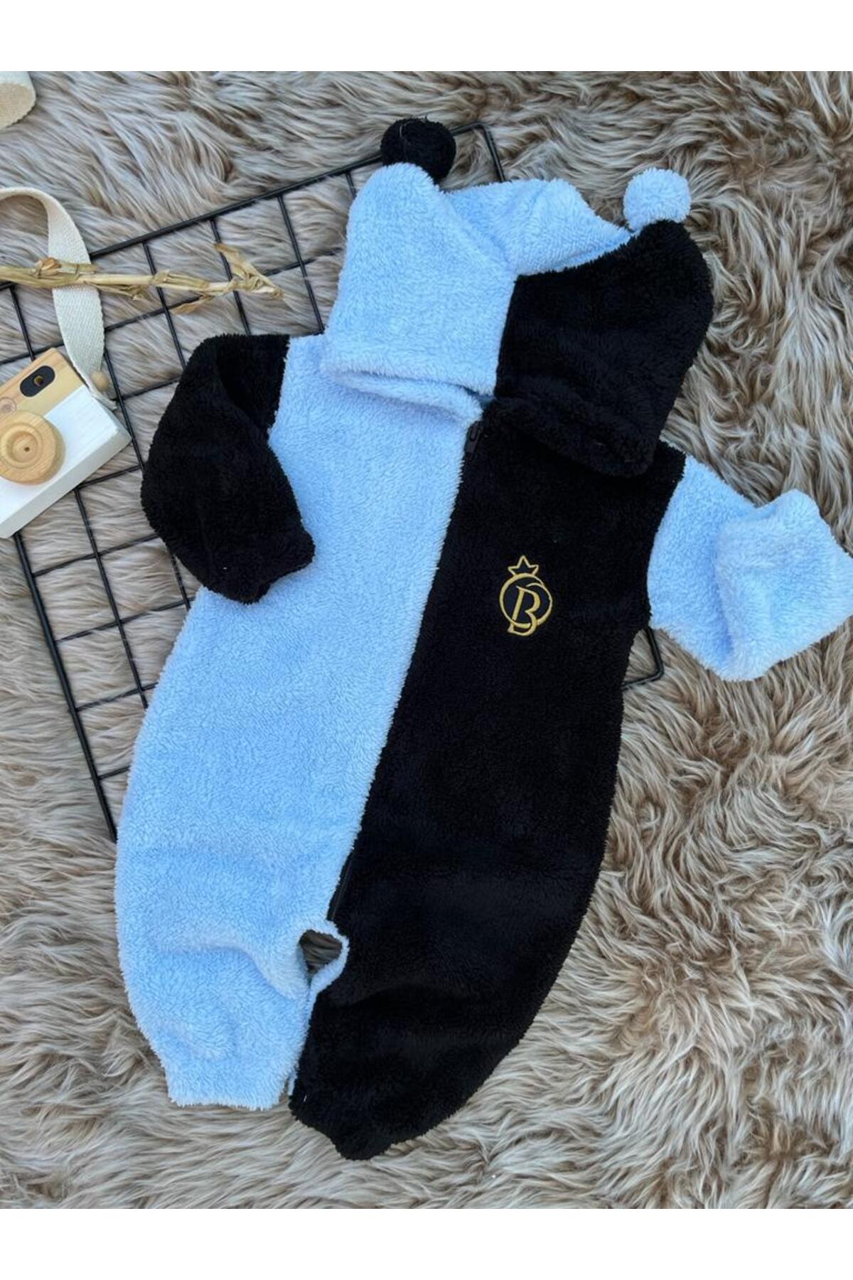 Welsoft Plush Zipper Winter Pompom Clown Baby Sleeping Bag