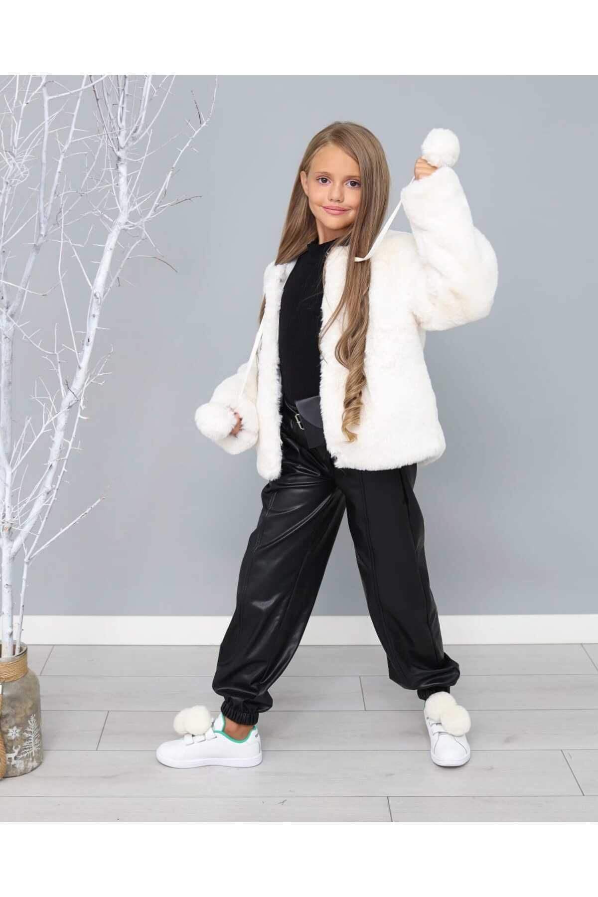 Комплект шубы для девочек By Feyza Kids Collection BFK001