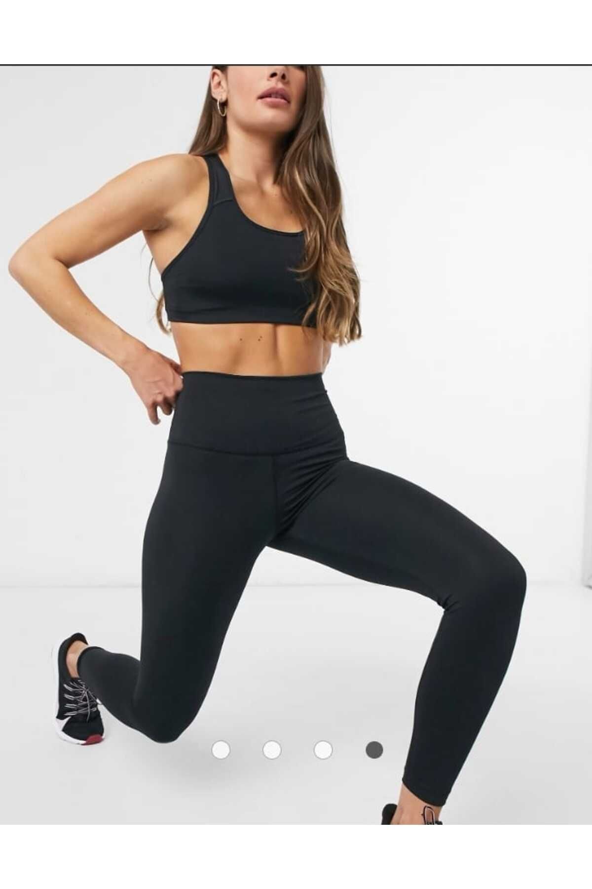 Nike Yoga Luxe Layered High-waisted 7/8 Tights - High Waisted Black Tights  - Trendyol