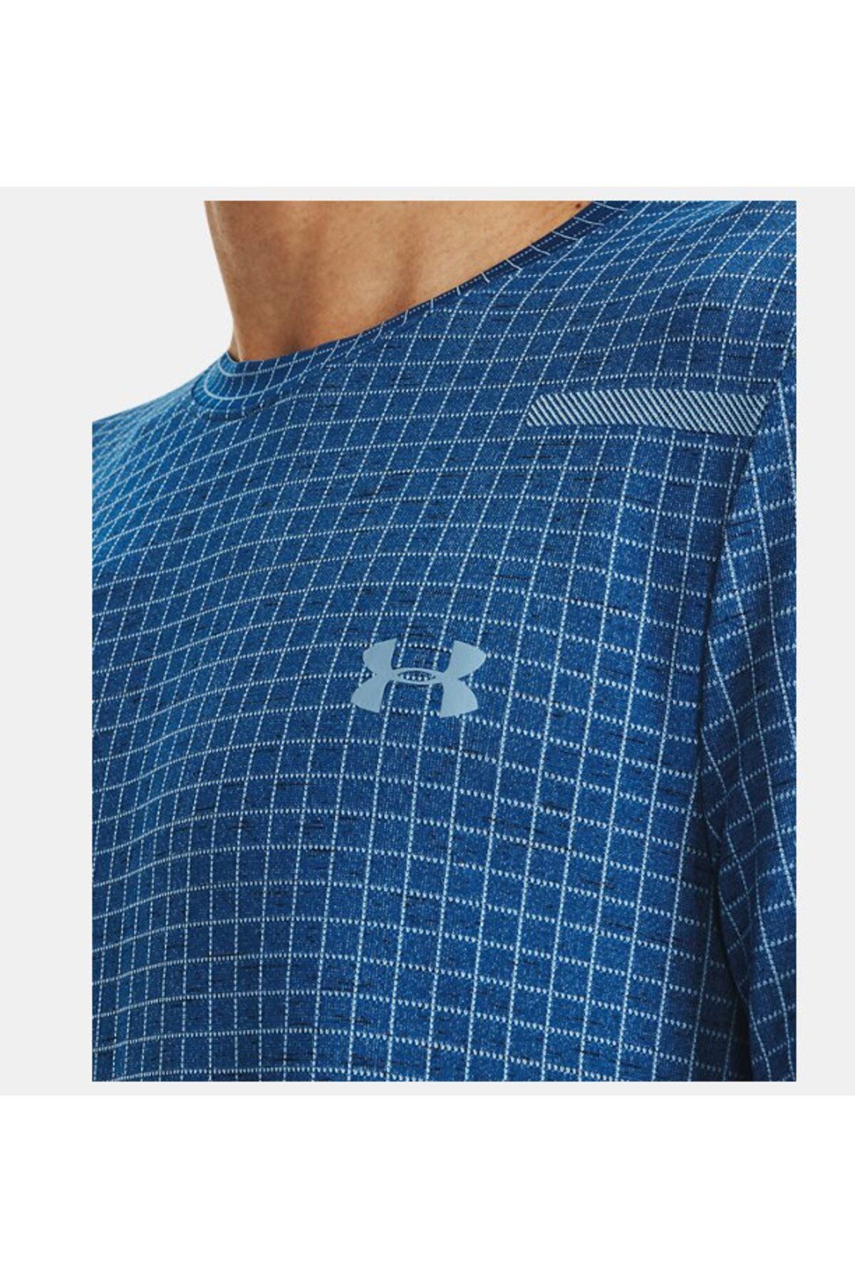 تی شرت آبی مردانه آستین کوتاه شبکه یکپارچه نر 1376921 426 Under Armour