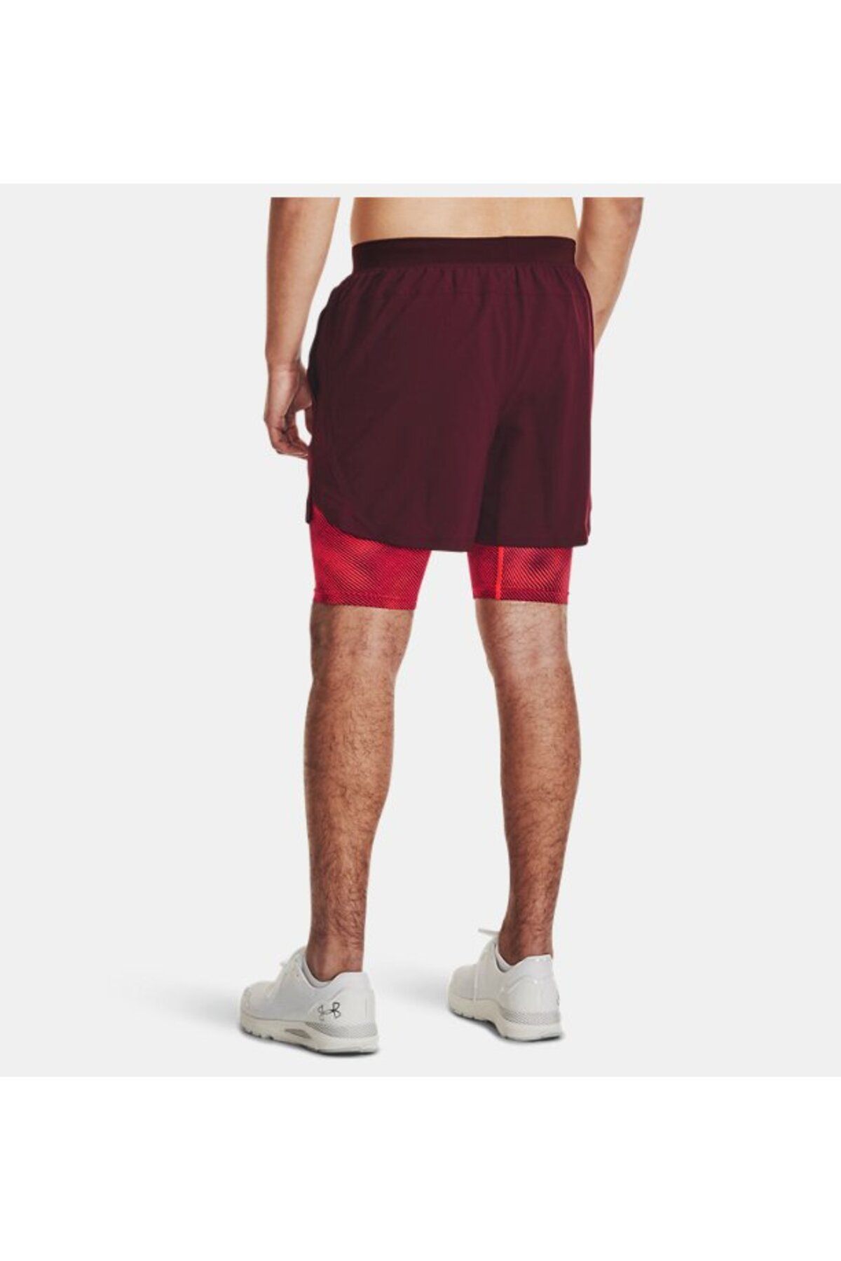 شورت ورزشی قرمز مردانه UA 5 '' 2 'را در 1 1380886 600 راه اندازی کنید Under Armour