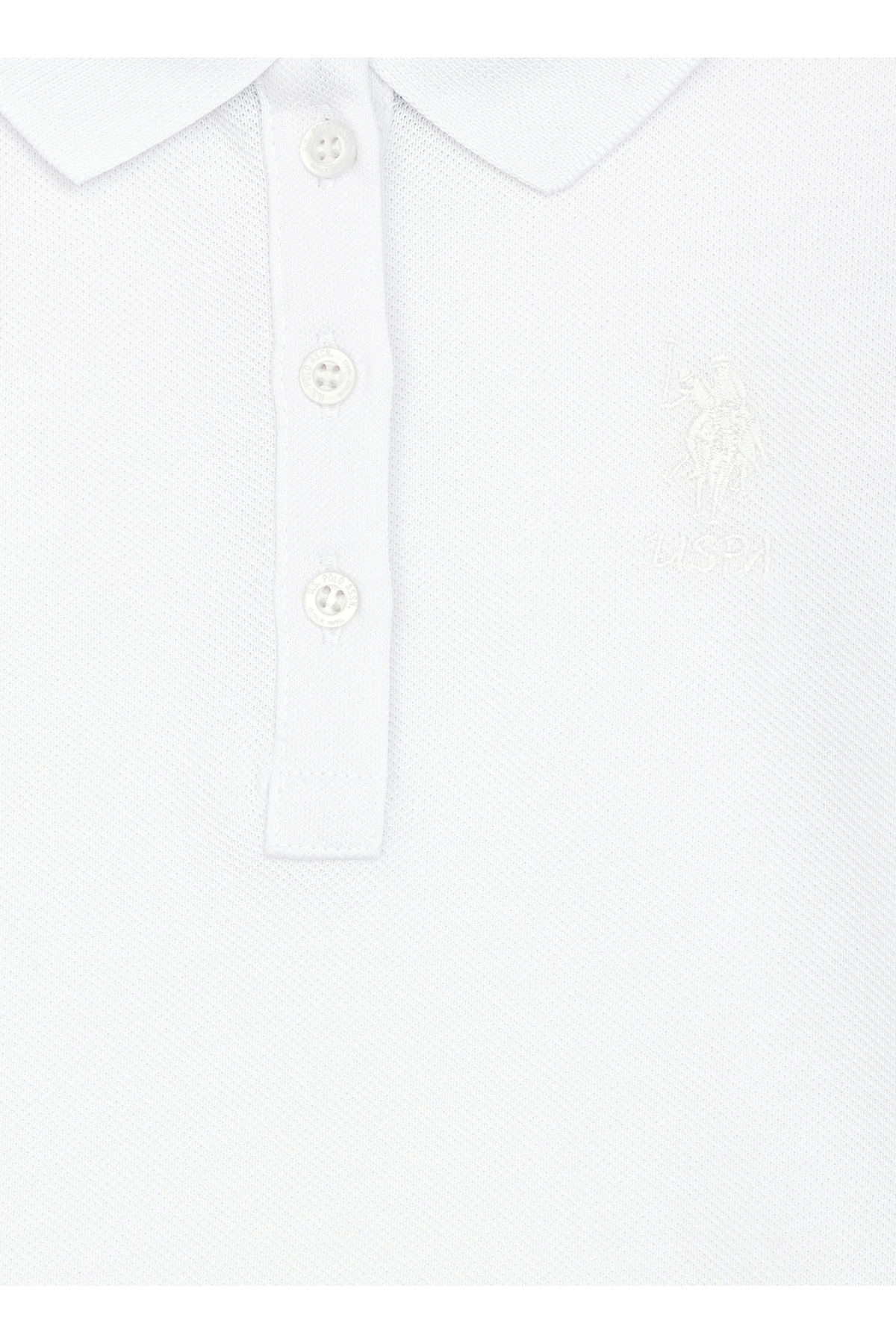 U.S. Polo Assn. U.S. Polo Assn. Beyaz Kız Çocuk Polo Yaka Uzun Kollu Sweatshirt TP01-SK023 fotoğrafı 4 (önizleme)