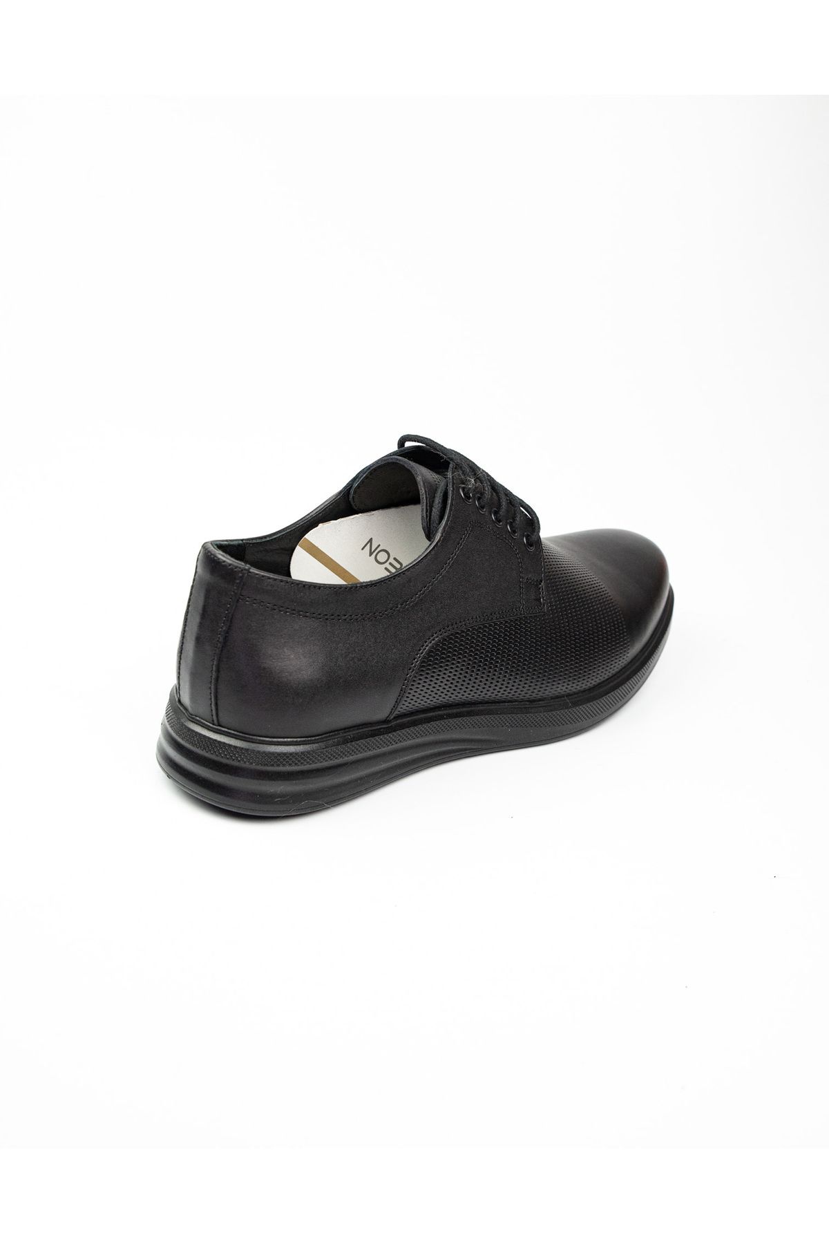 Nobel-1043 Black Leather Men's Classic Shoes 4