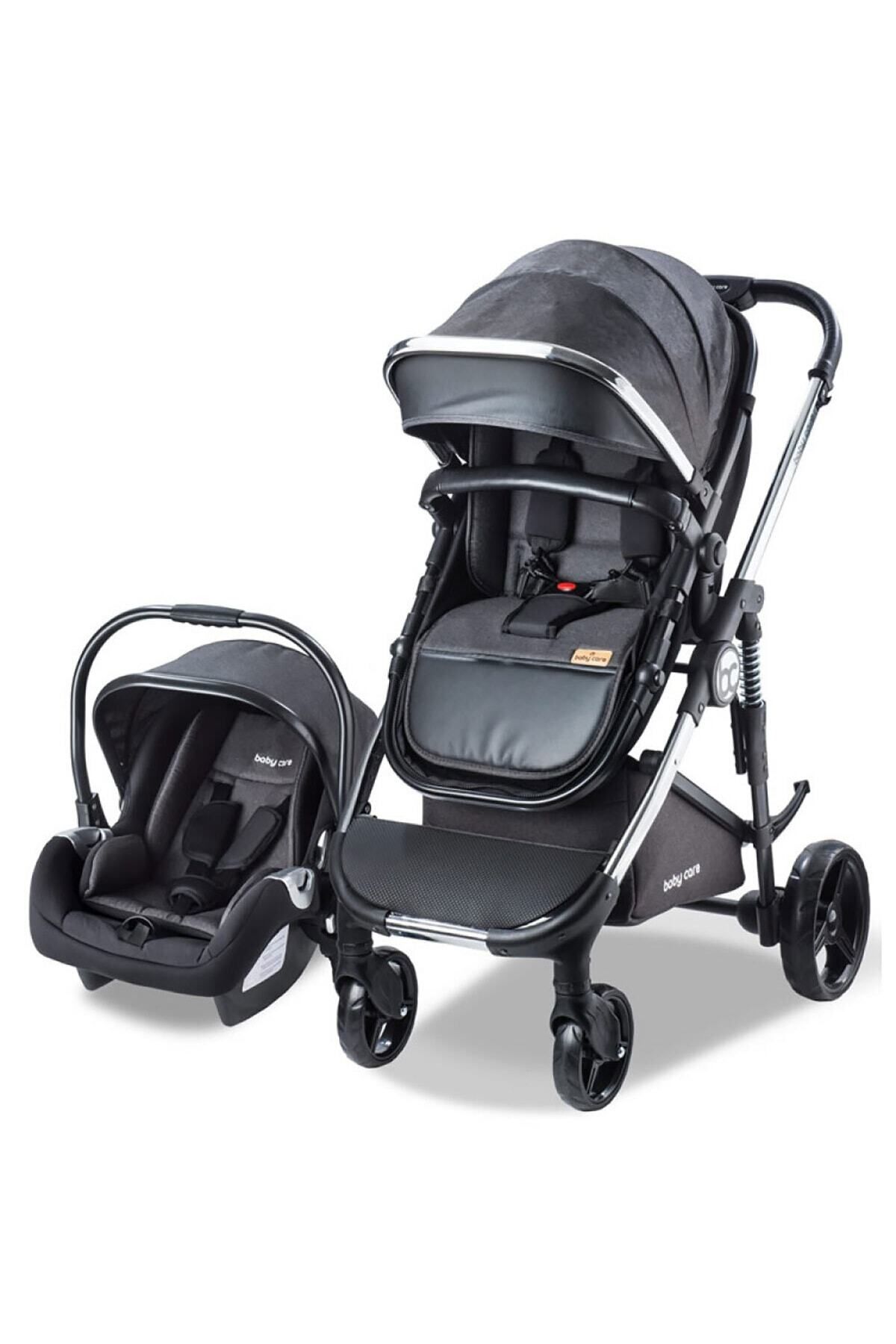 Детская коляска Baby Care BC 440 Colorado Chrome Travel System (черная) BC440S