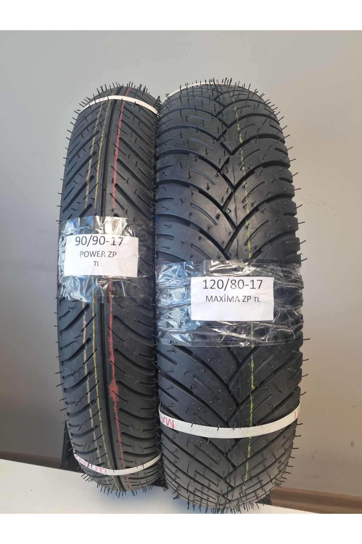 MARUTİ TYRES SET 90/90-17 ve 120/80-17/ MAXIMA ZP ön/arka lastik set MAXIMAZPSET1