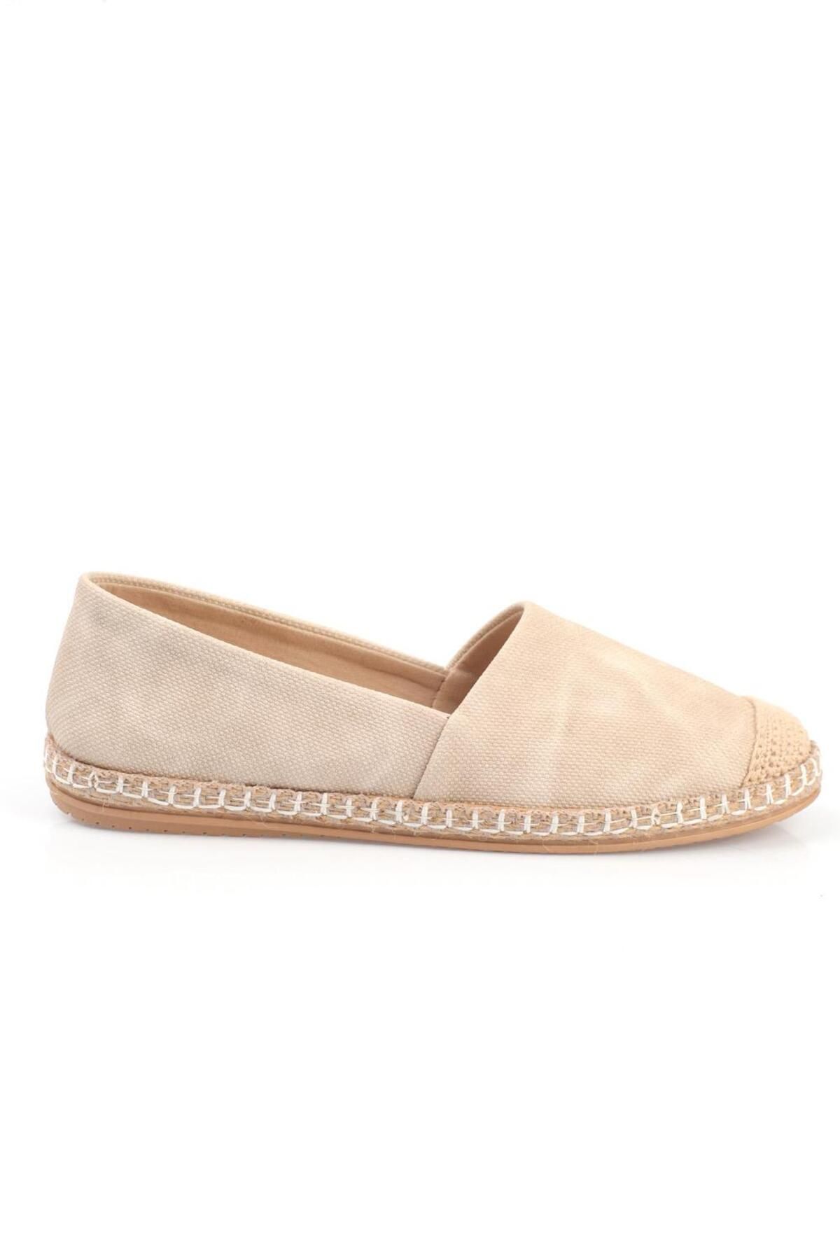 Capone Outfitters-Capone Beige Damen-Espadrille 5
