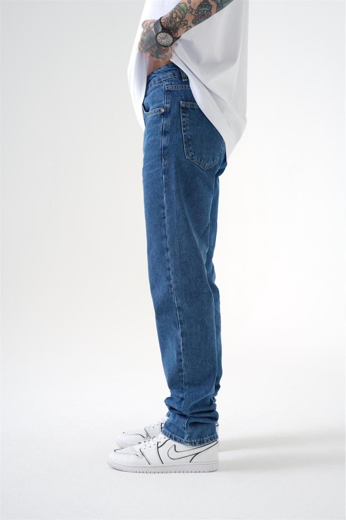 Machinist شلوار جین مناسب آبی تیره