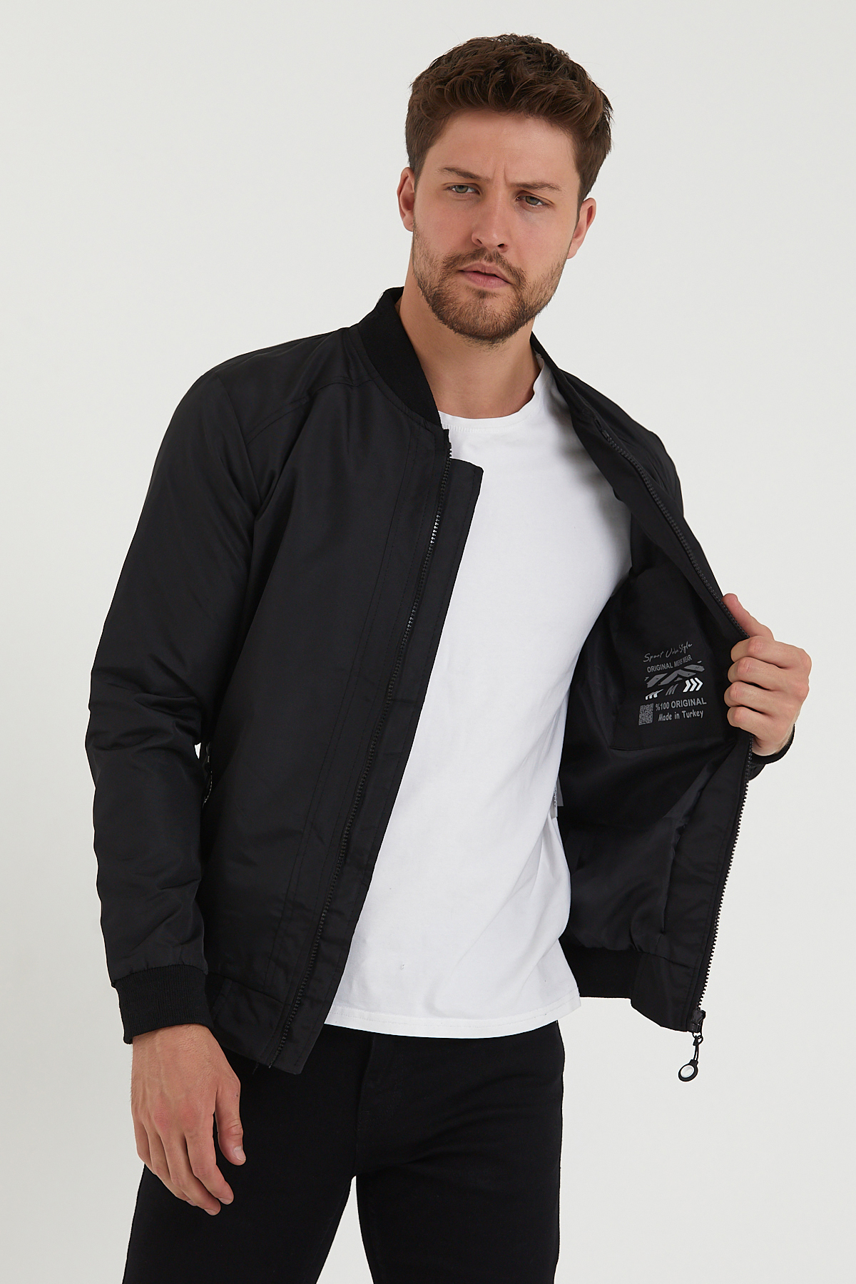 Bossago  Erkek Siyah Mevsimlik Ceket - Görsel 2