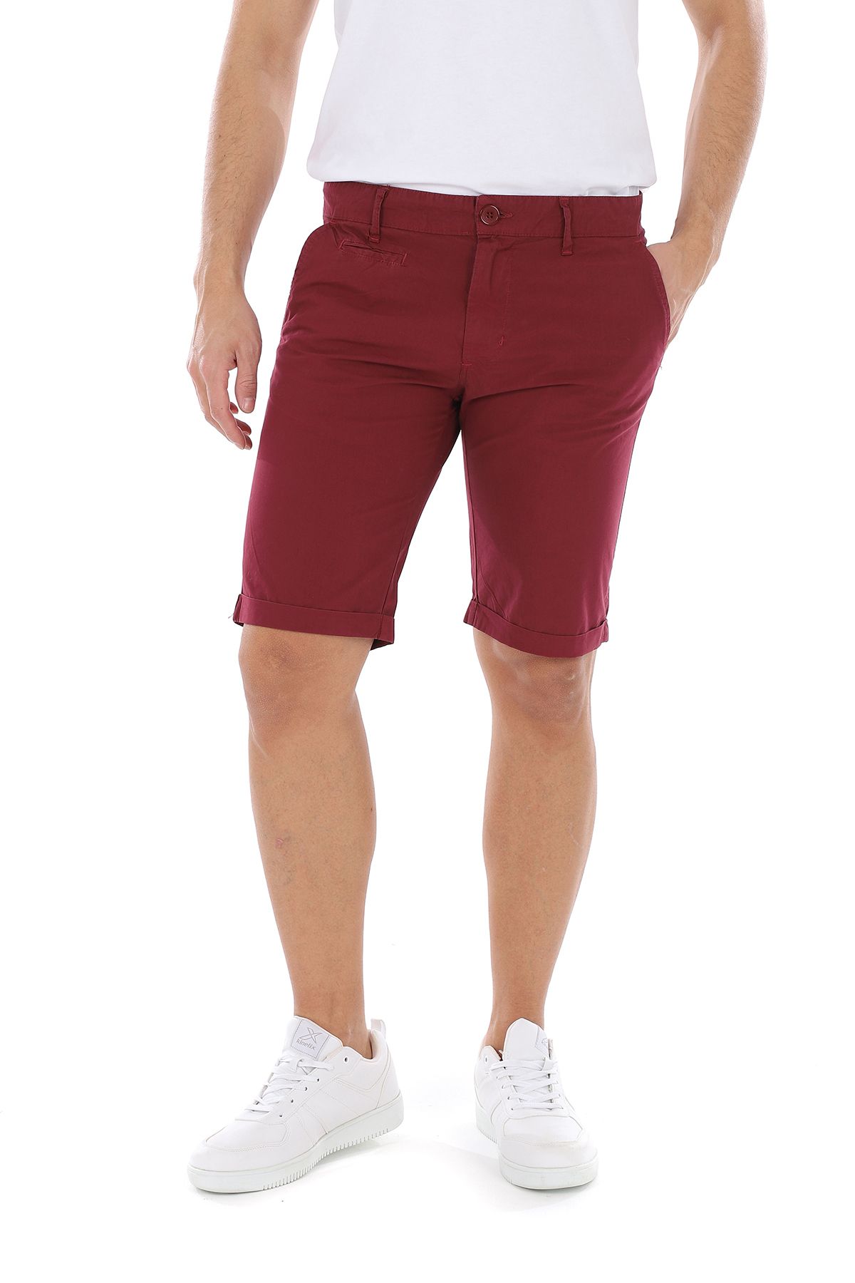 Weyeze-Men's Burgundy Shorts 4
