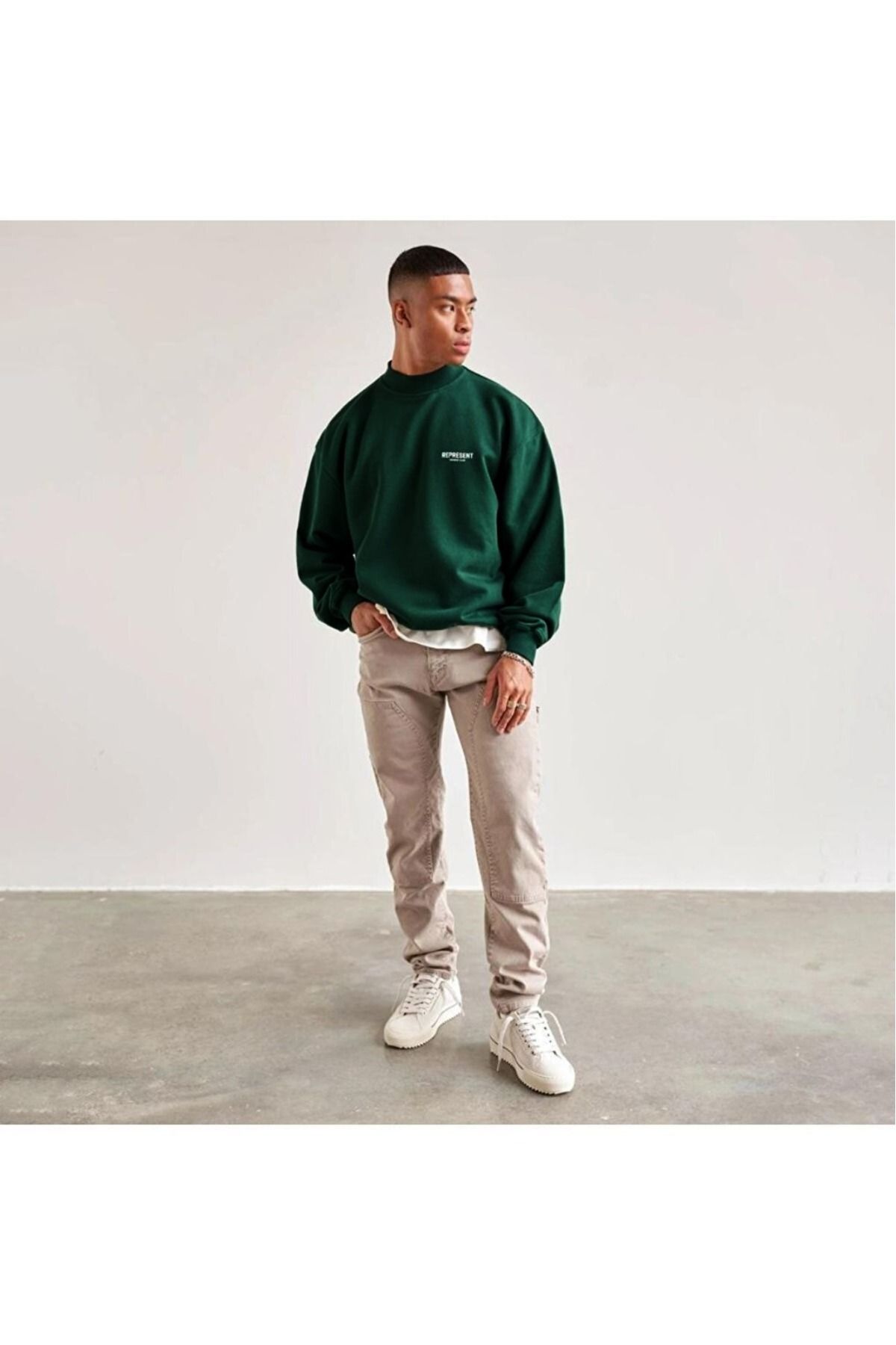Green sweatshirt mens new arrivals