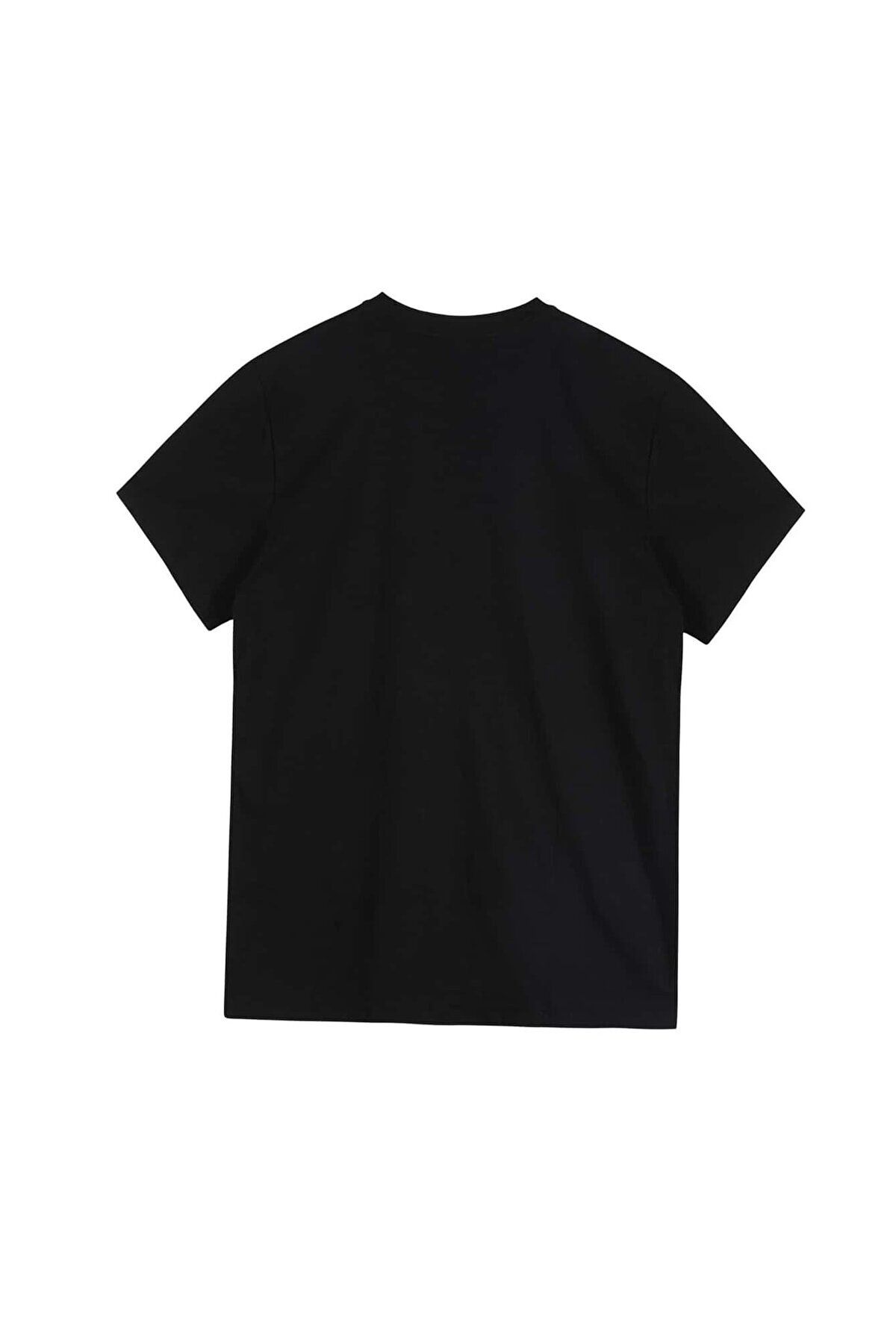 Black Sokak-Blacksokak Women's Black Hate Printed Crew Neck Tshirt 2