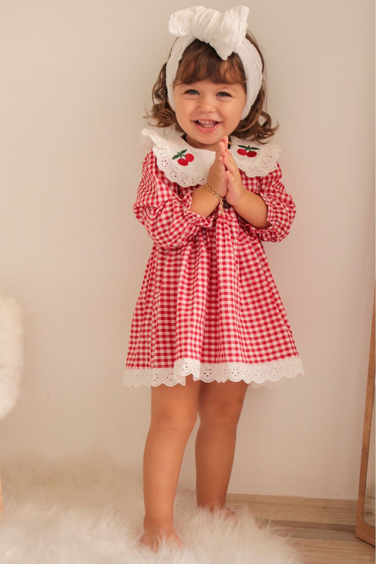 Peter pan collar dress baby top
