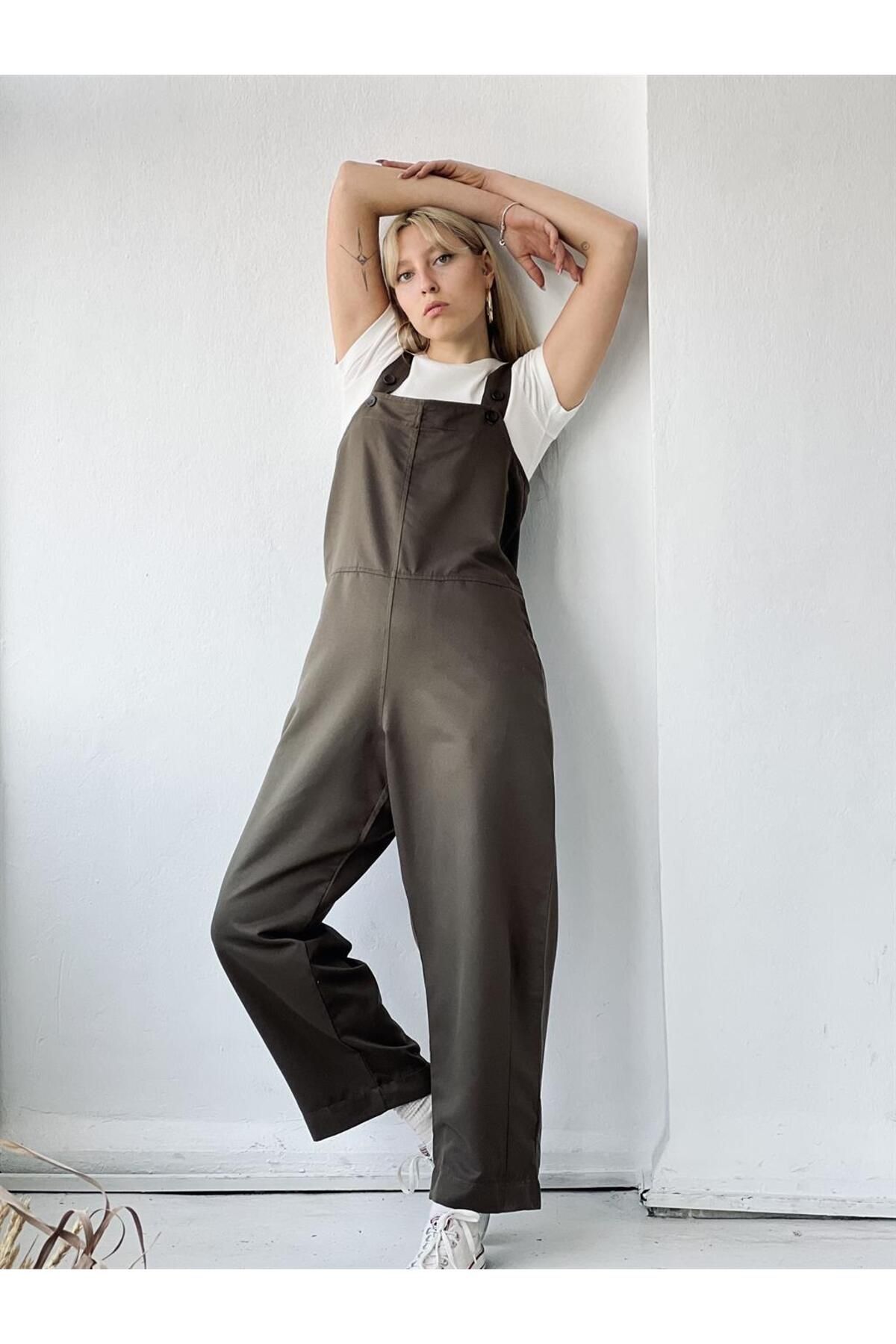 Womens outlet khaki jumpsuit