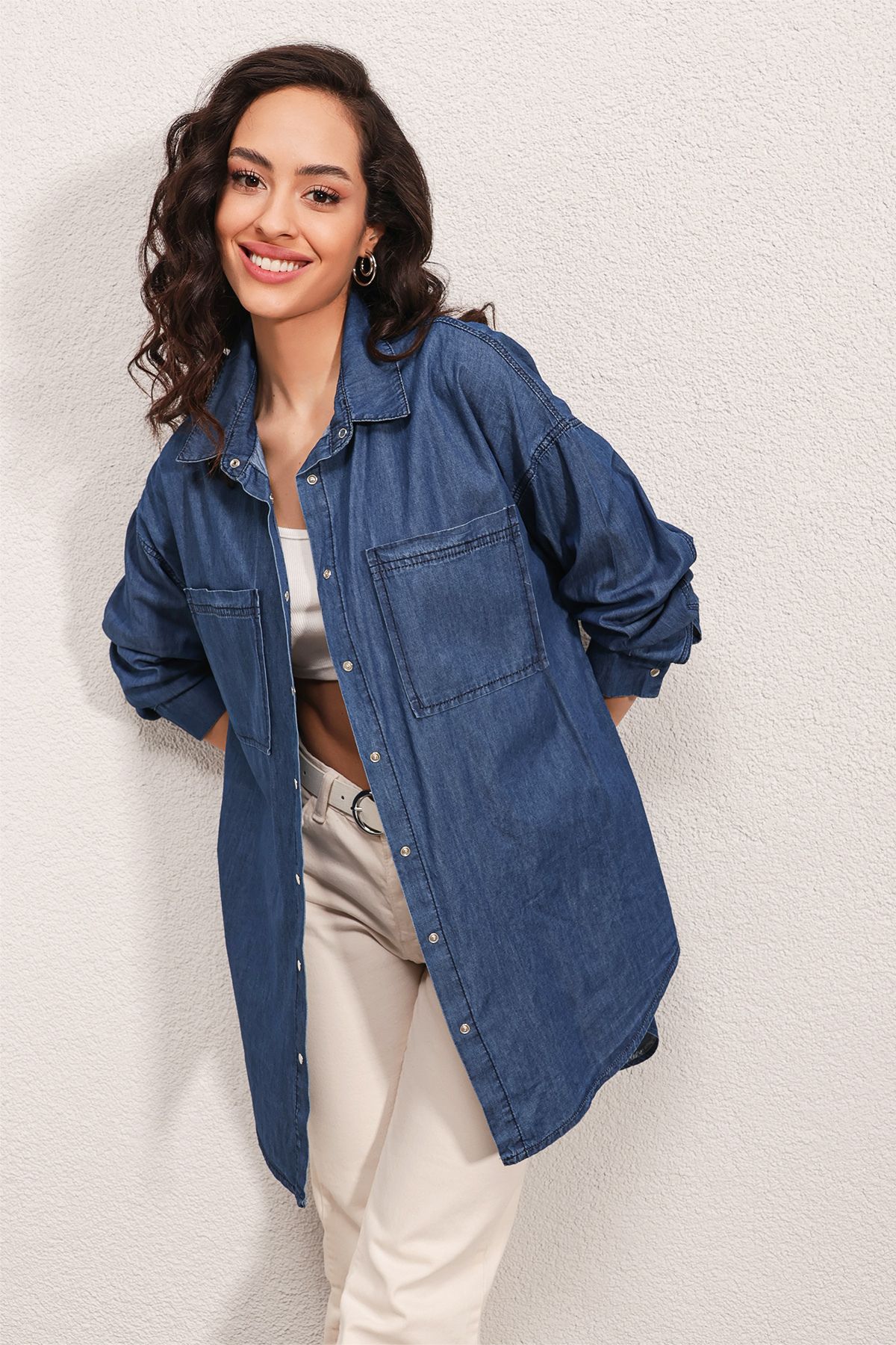 Denim shirt cheap plus size