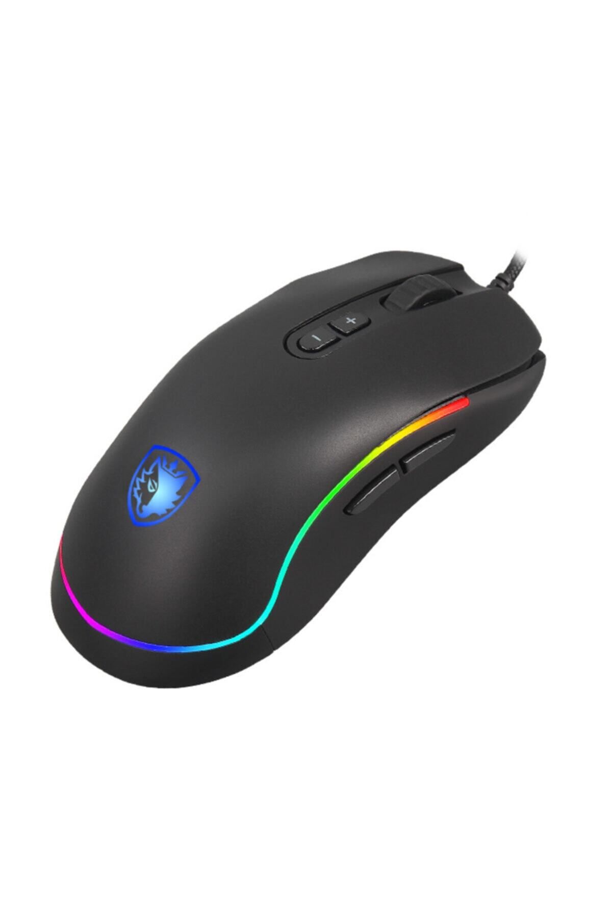 Sades-S11 Revolver Rgb Gaming Gaming Mouse - Black/Blue 3