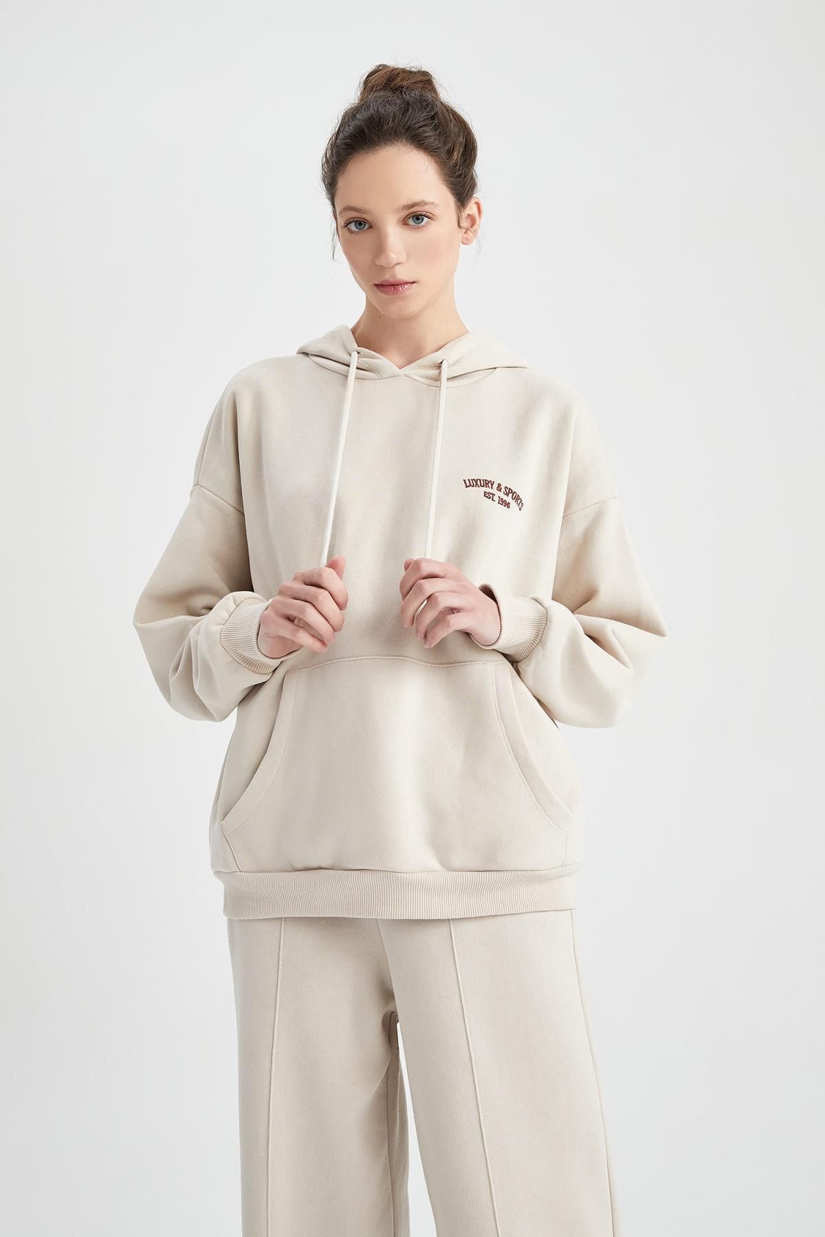 Oversized fuzzy deals sweatshirt