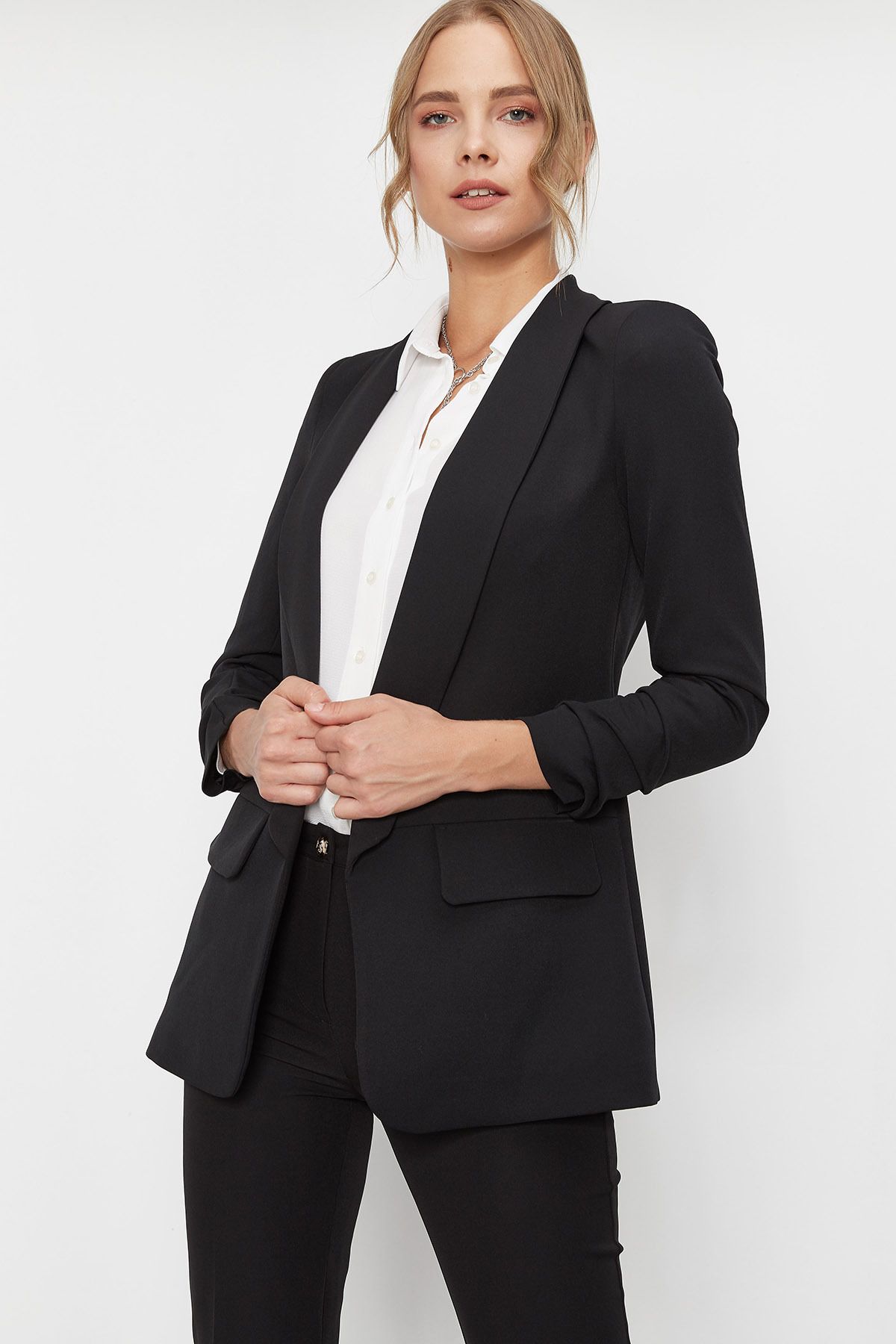 Black blazer top jacket ladies