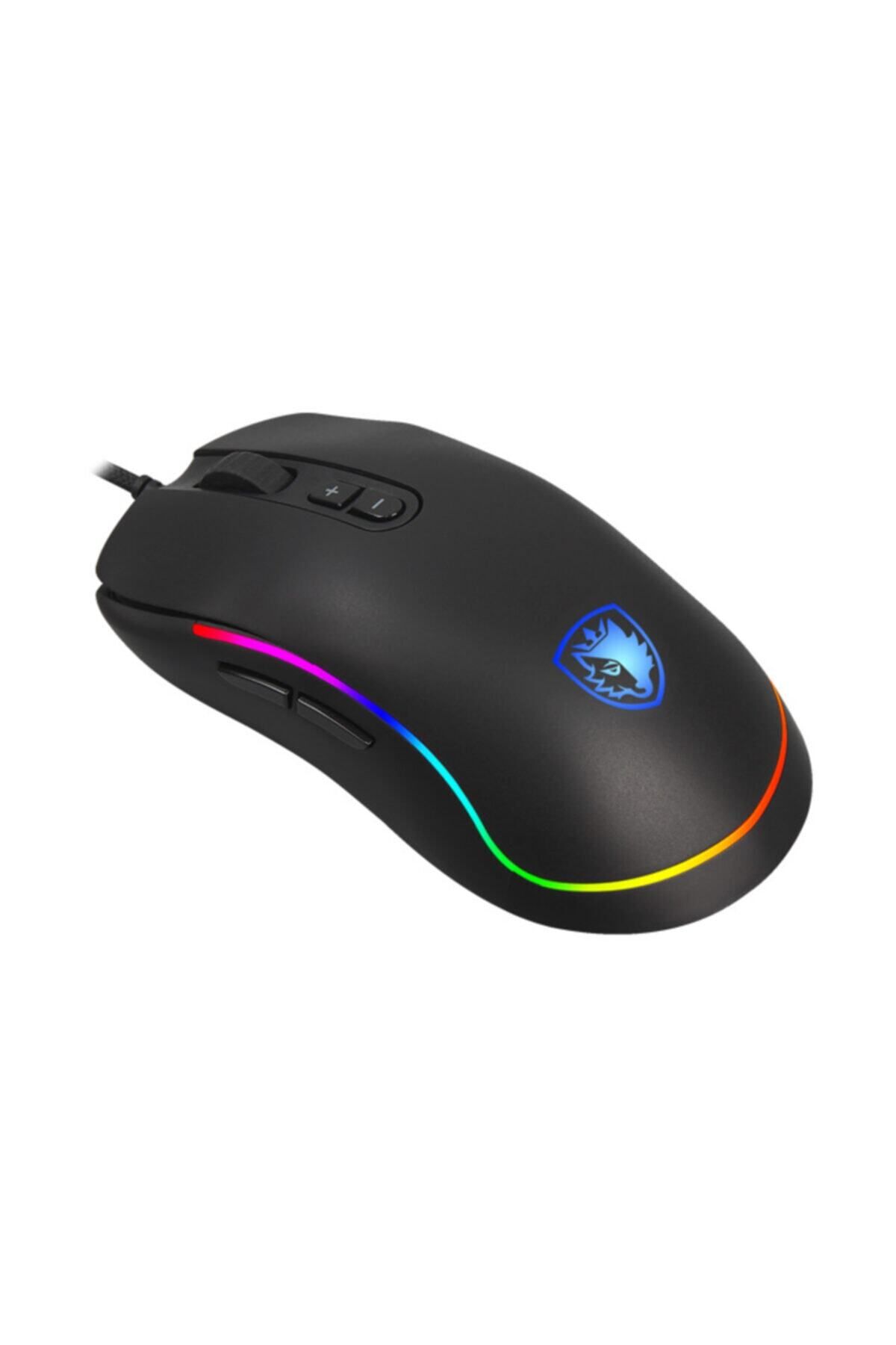 Sades-S11 Revolver Rgb Gaming Gaming Mouse - Black/Blue 2