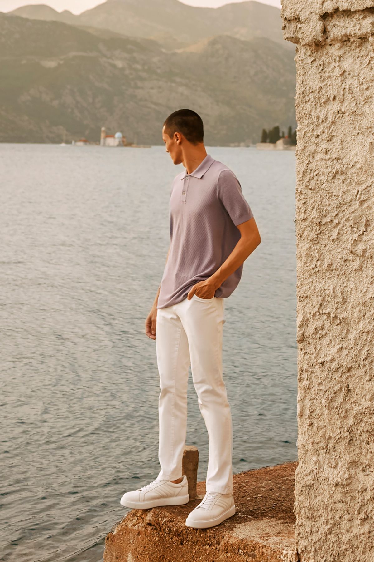 Alt ny ld z Classics Men s Lilac Standard Fit Regular Cut Polo