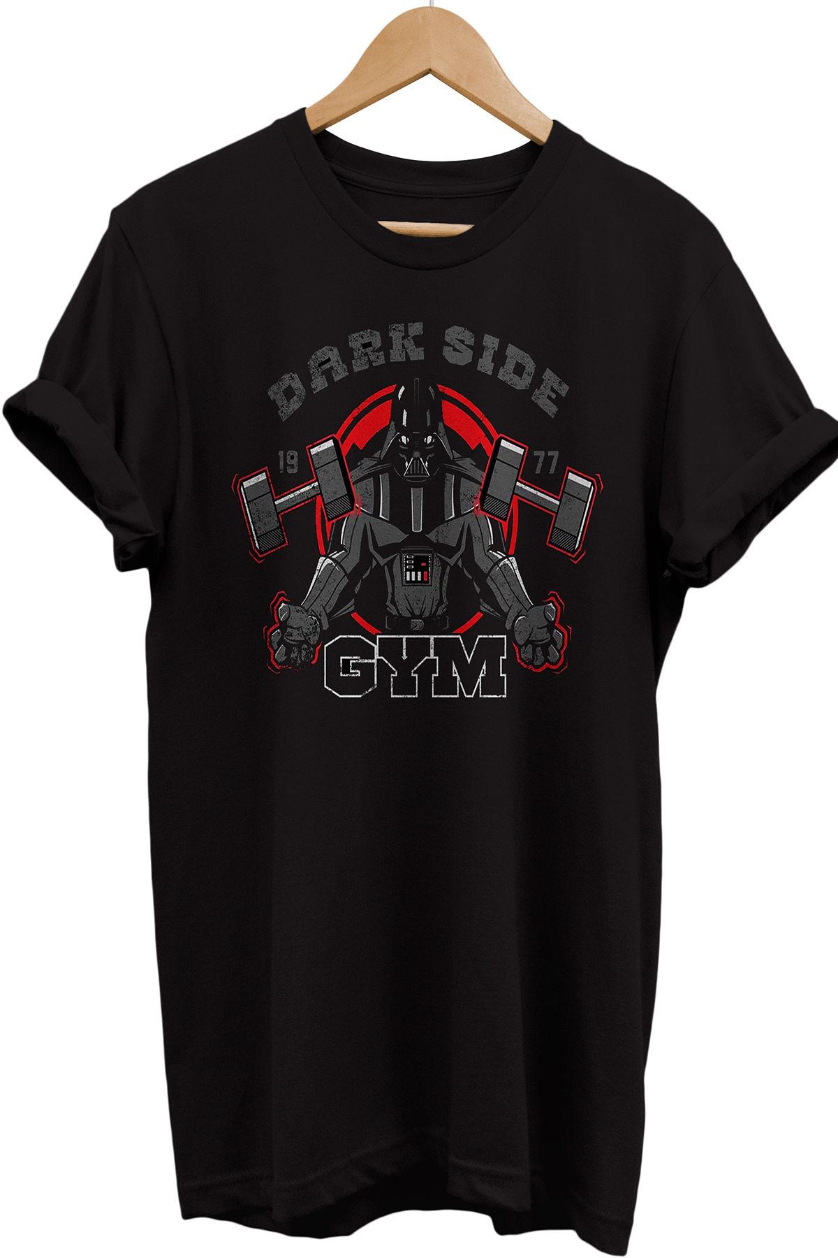 remonz Star Wars Darth Vader Gym Printed 100 Cotton Oversize T shirt Plus Size T Shirt