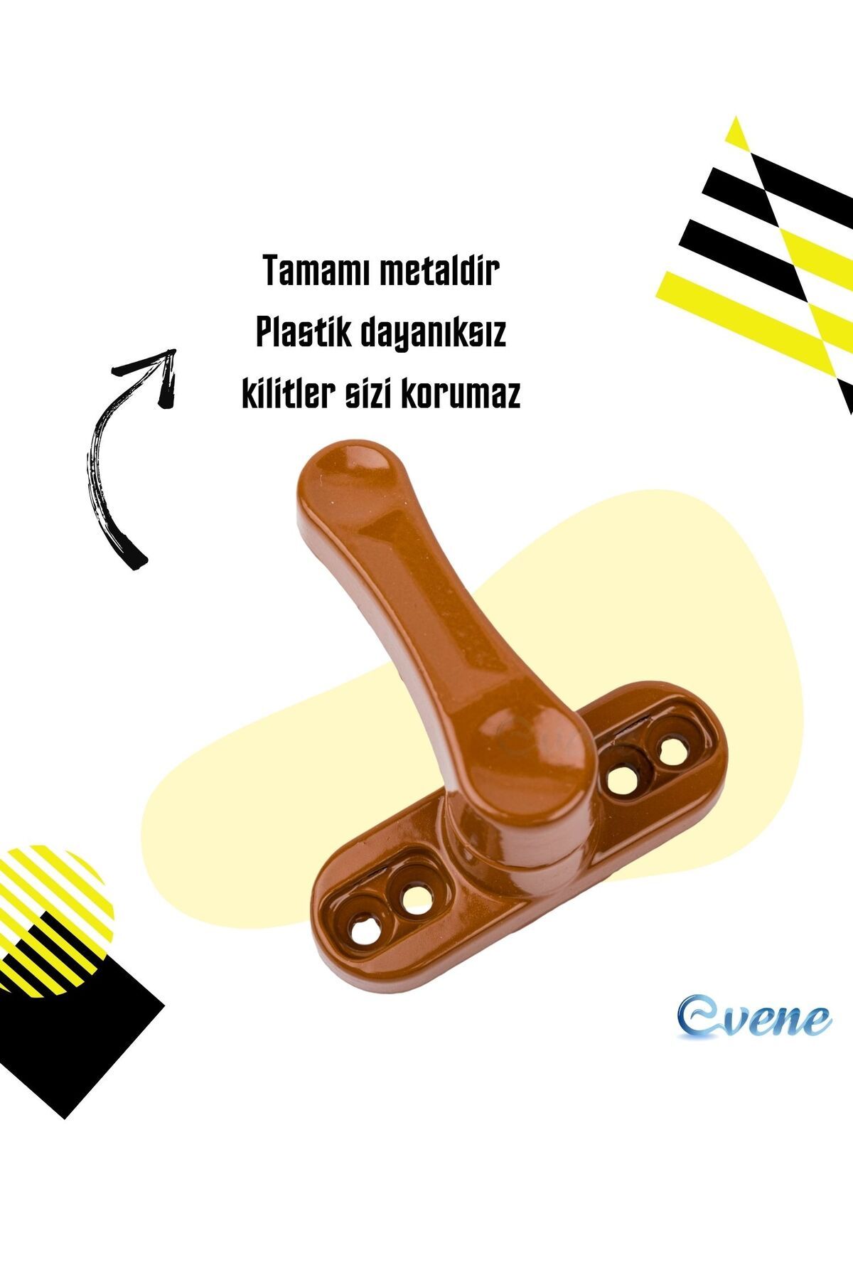 Evene-Pimapen 3 قطع قفل باب القهوة - نافذة، قفل أمان ومزلاج 3