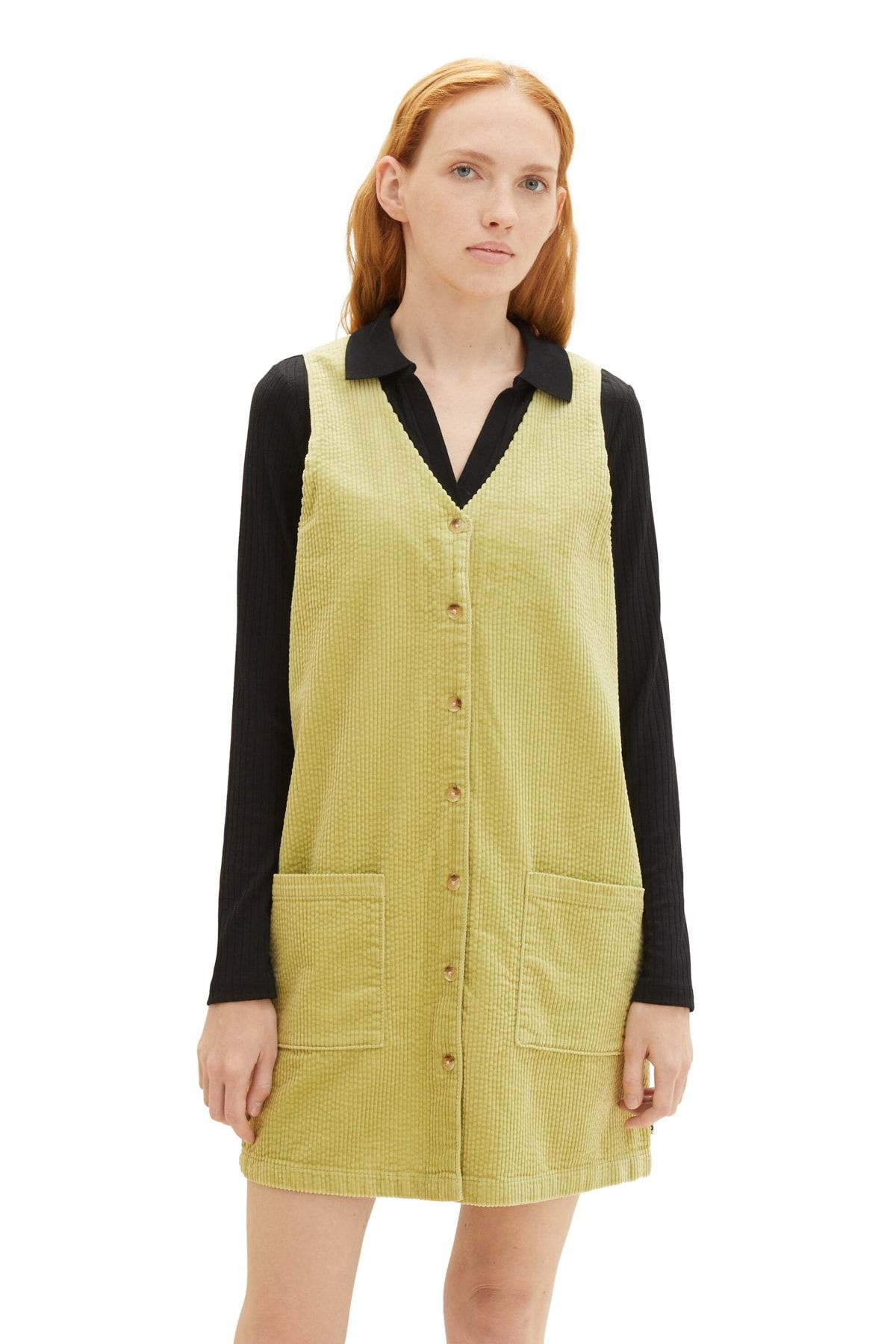 Tom Tailor Denim-Dress Women/Girl corduroy pinafore dress 4