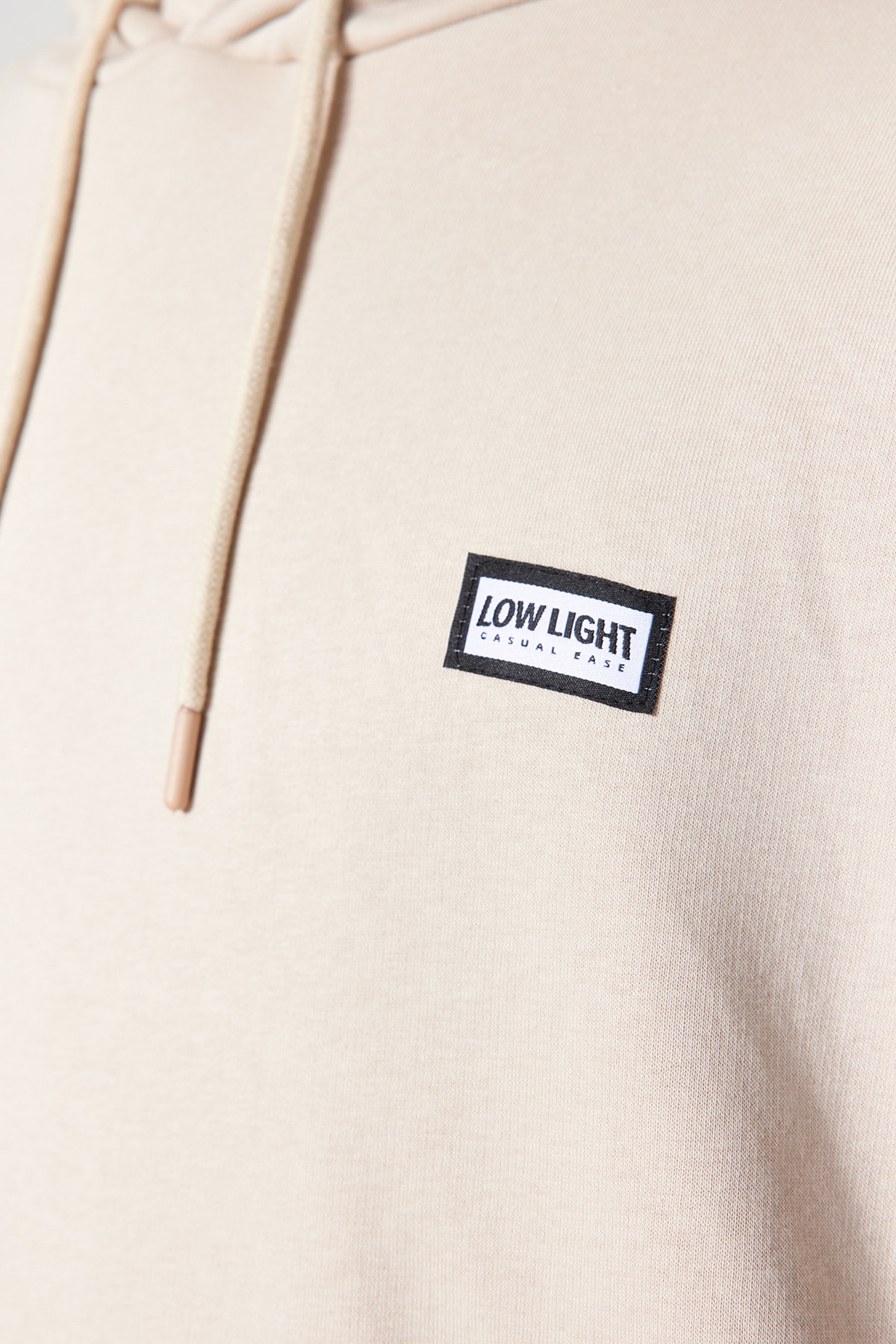  Trendyolmilla Man Bej Oversize/Geni? Kesim Etiket Detayl? Renk Bloklu ?çi Polar/S?cak Tutan Sweatshirt