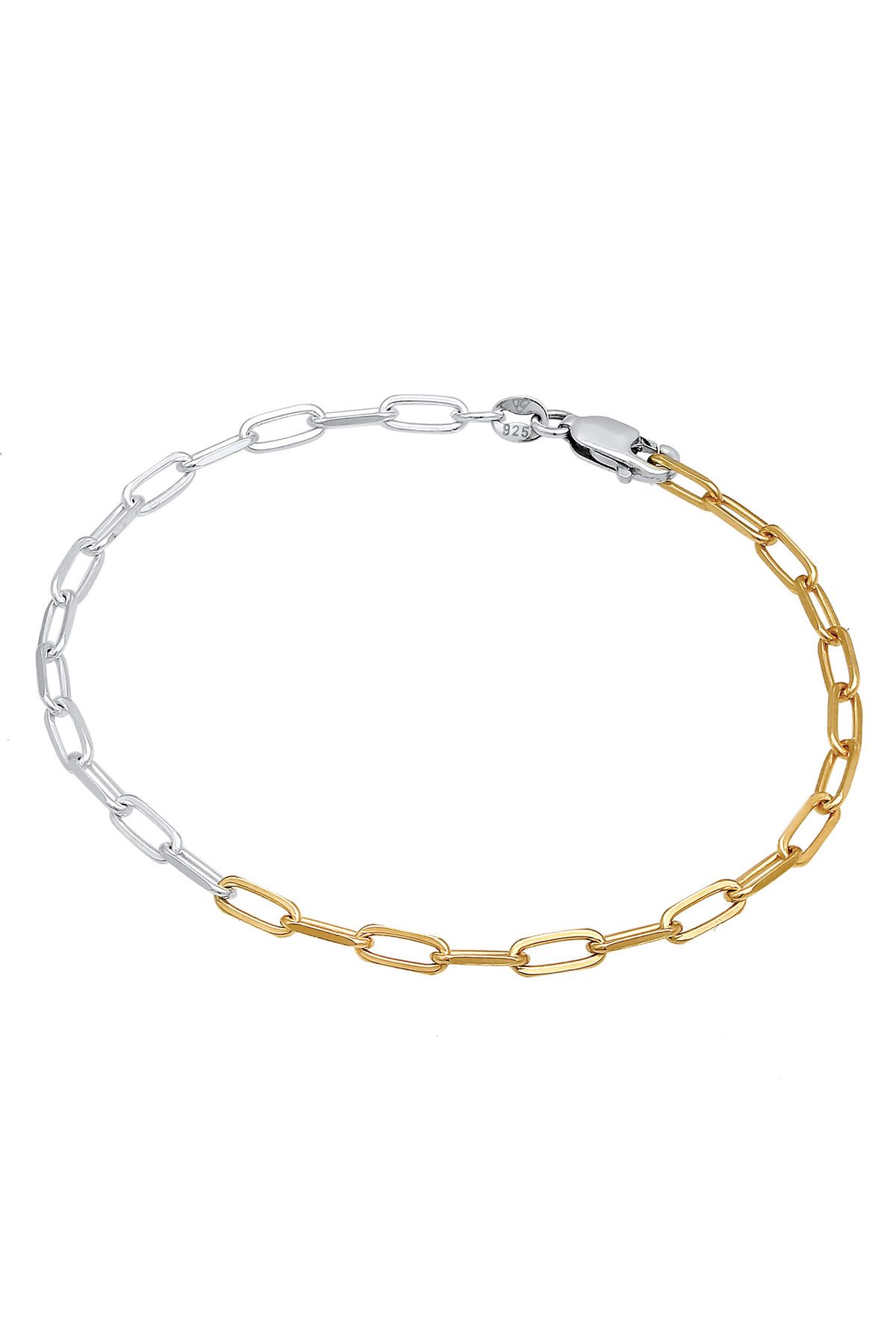 ELLI-Zweifarbig, optisch, 925er Silber – Basic-Armband, Segelflugzeug, ovaler Grob 2