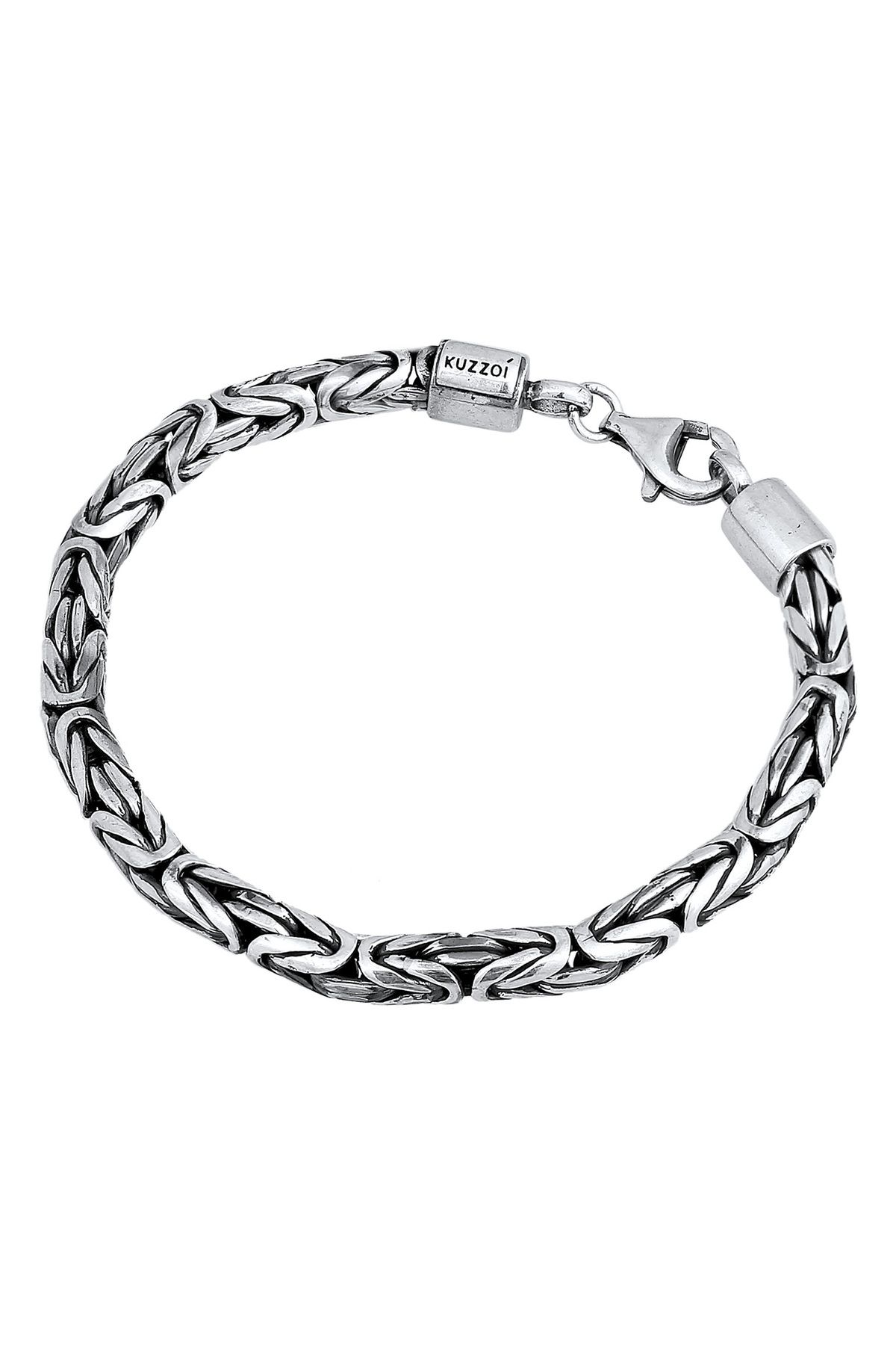 KUZZOI-Kol Bandı Herren Königsette Rund 925 Silber 2