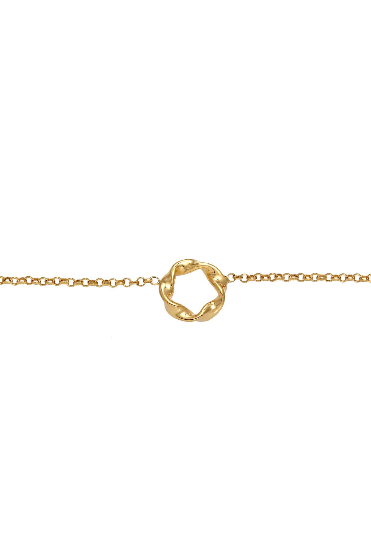 ELLI-Halskette Gerdanlık Erbskette Kreis Design Twisted 375 Gelbgold 2